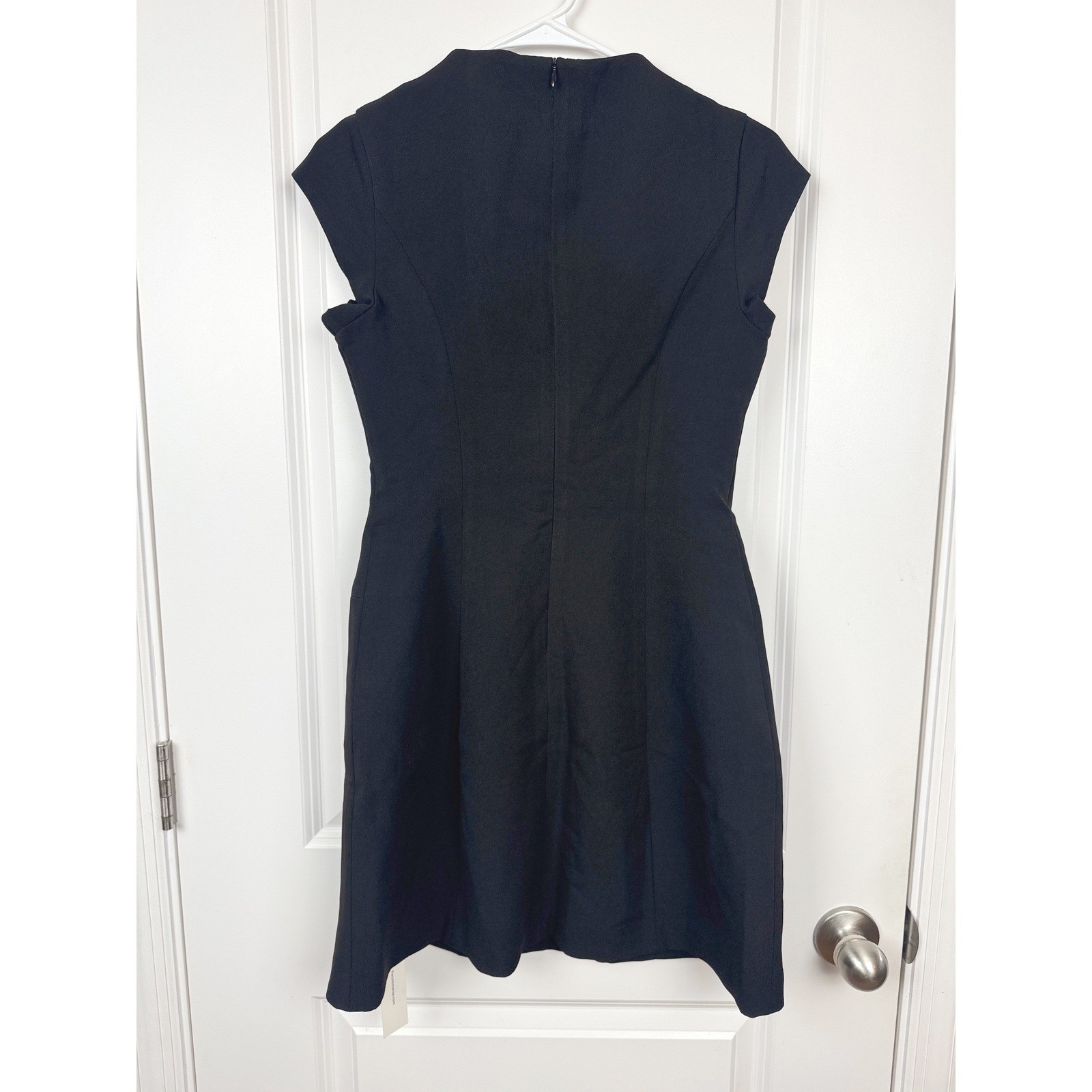 Commense Elegant A-line Mini Dress Black Small