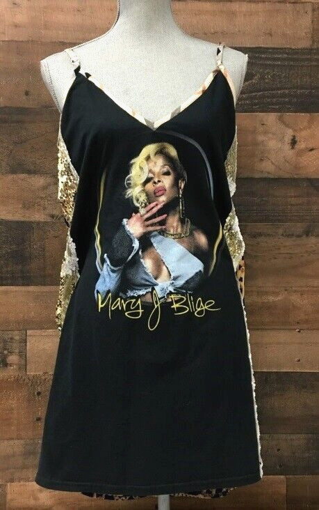 MARY J BLIGE Queen of Hip Hop and R&B Custom One of a Kind Dress OPDNY Slip NEW