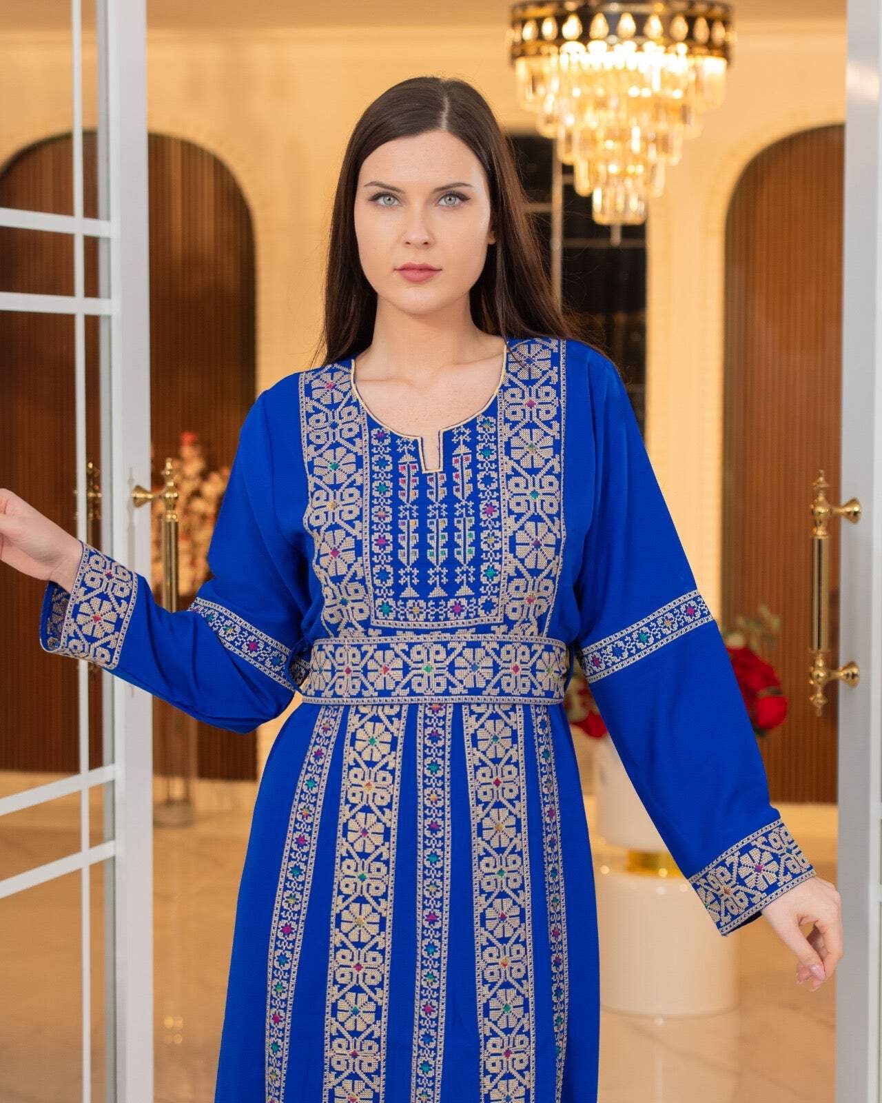 Embroidered Palestinian Style Traditional Thobe