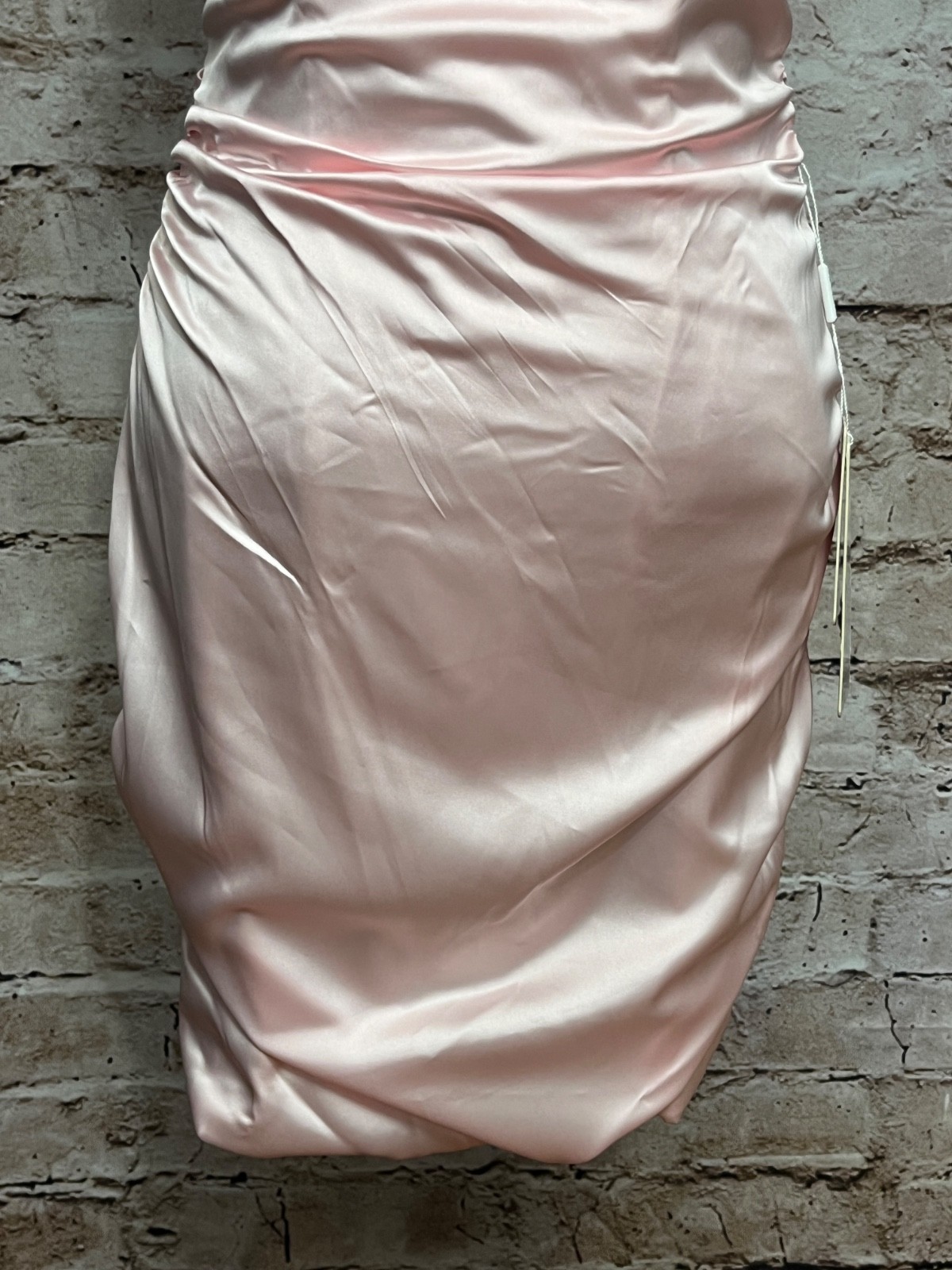 Stacees Satin Sweetheart Bubble Hem Formal Dance Dress Sleeveless 2 Pink NWT