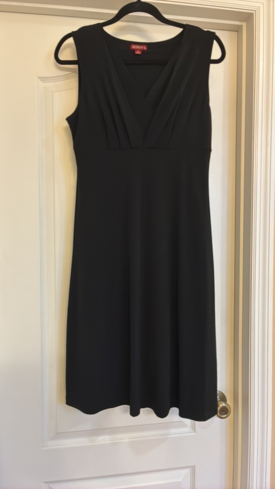 Merona Sleeveless Little Black Dress with Ruched V-Neckline