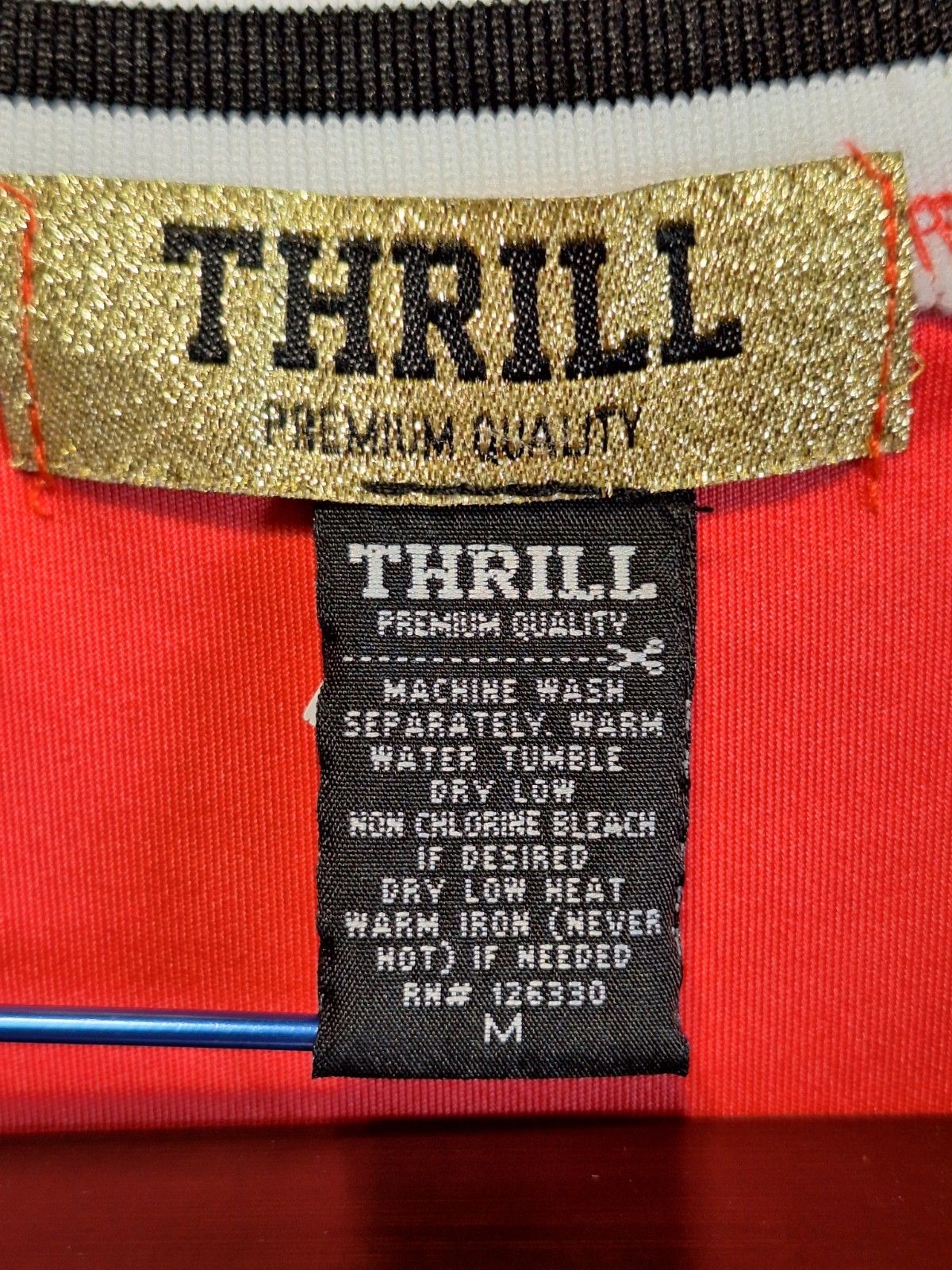Thrill Premium Quality Skort Dress Womens M Red Cotton Stretch Pleated V-Neck