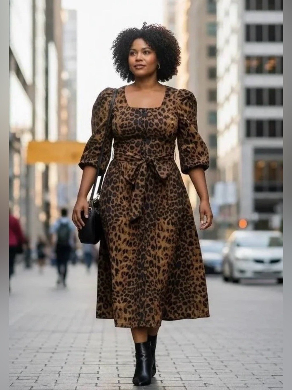 2 Tuckernuck Leopard Print Graciela Midi Dress