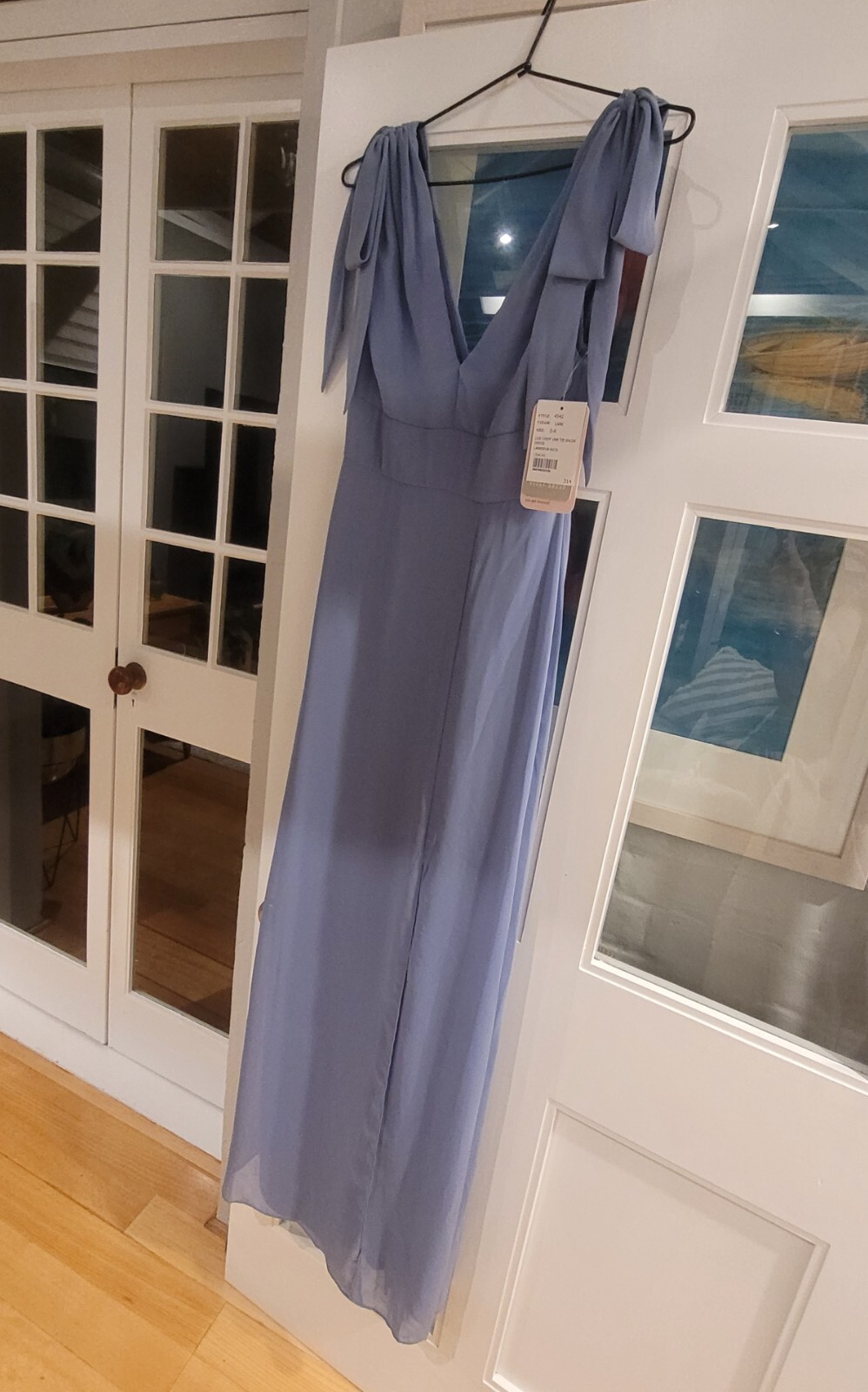 Dessy Collection 4542 Sleeveless Bridesmaid Dress. Larkspur Size XS/0