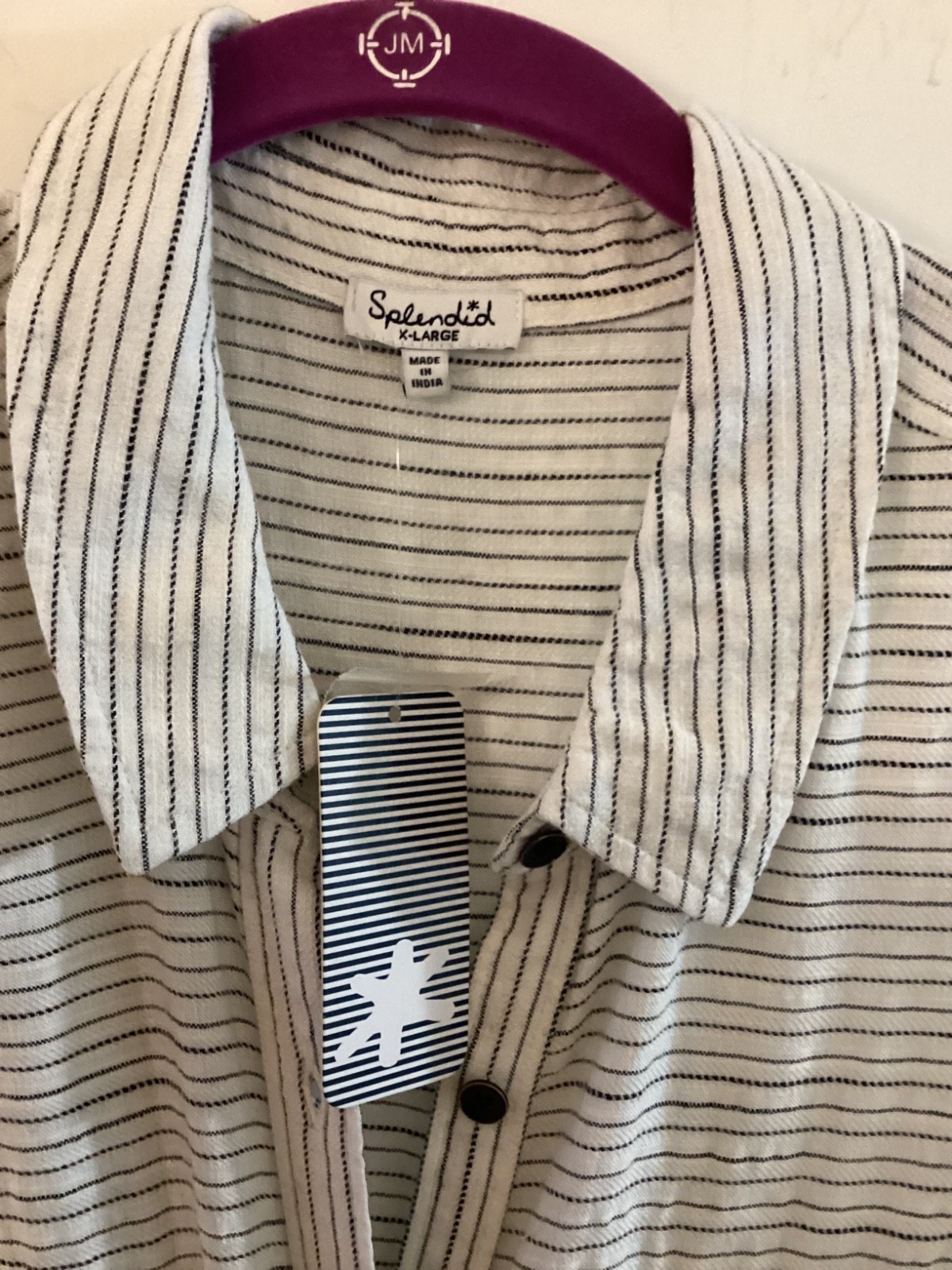 Splendid Size XL Dress Linen Like Sleeveless Pockets Natural – Striped NWT