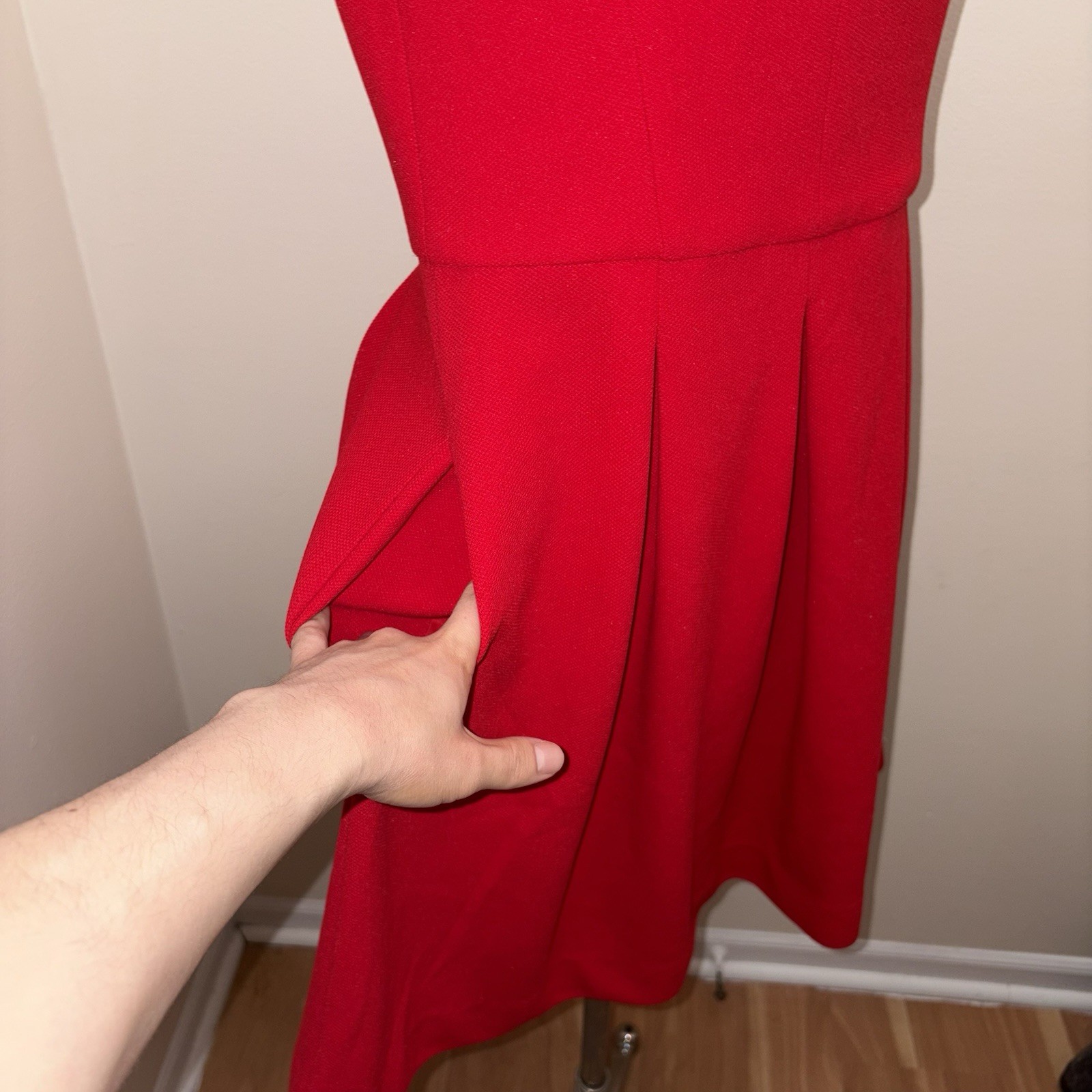 Betsey Johnson Red Cut Out Fit & Flare Dress Size 10 Medium Coquette Y2K Party