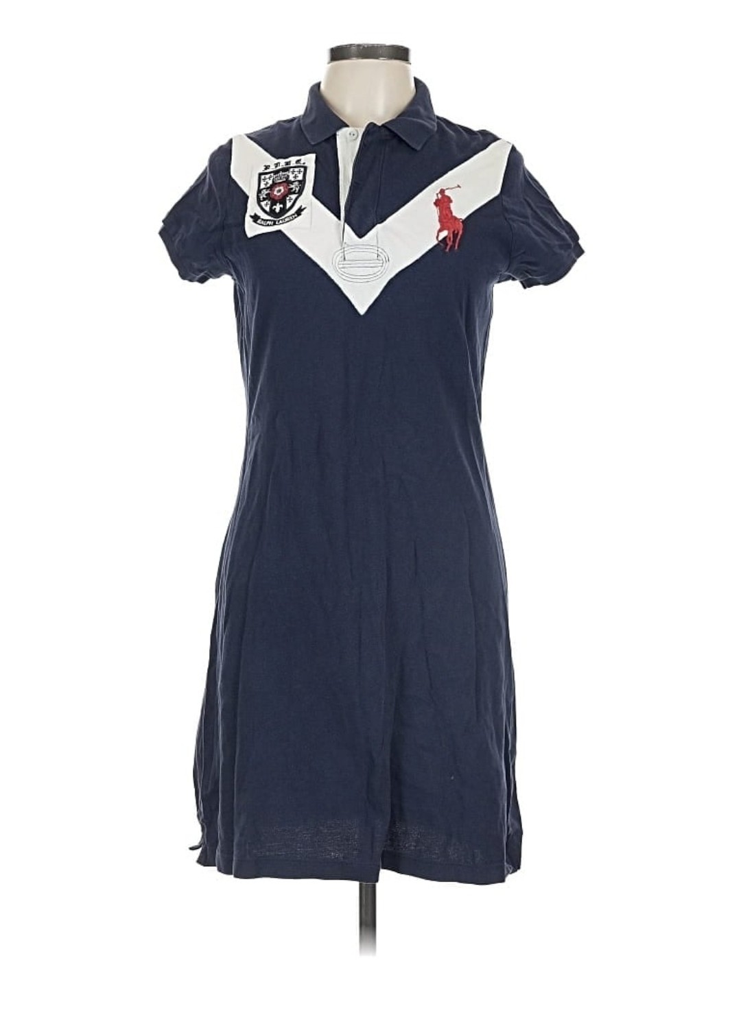 RARE Ralph Lauren Cricket Polo Dress RLFC Embroidery Logo Big Pony Crown Patch L