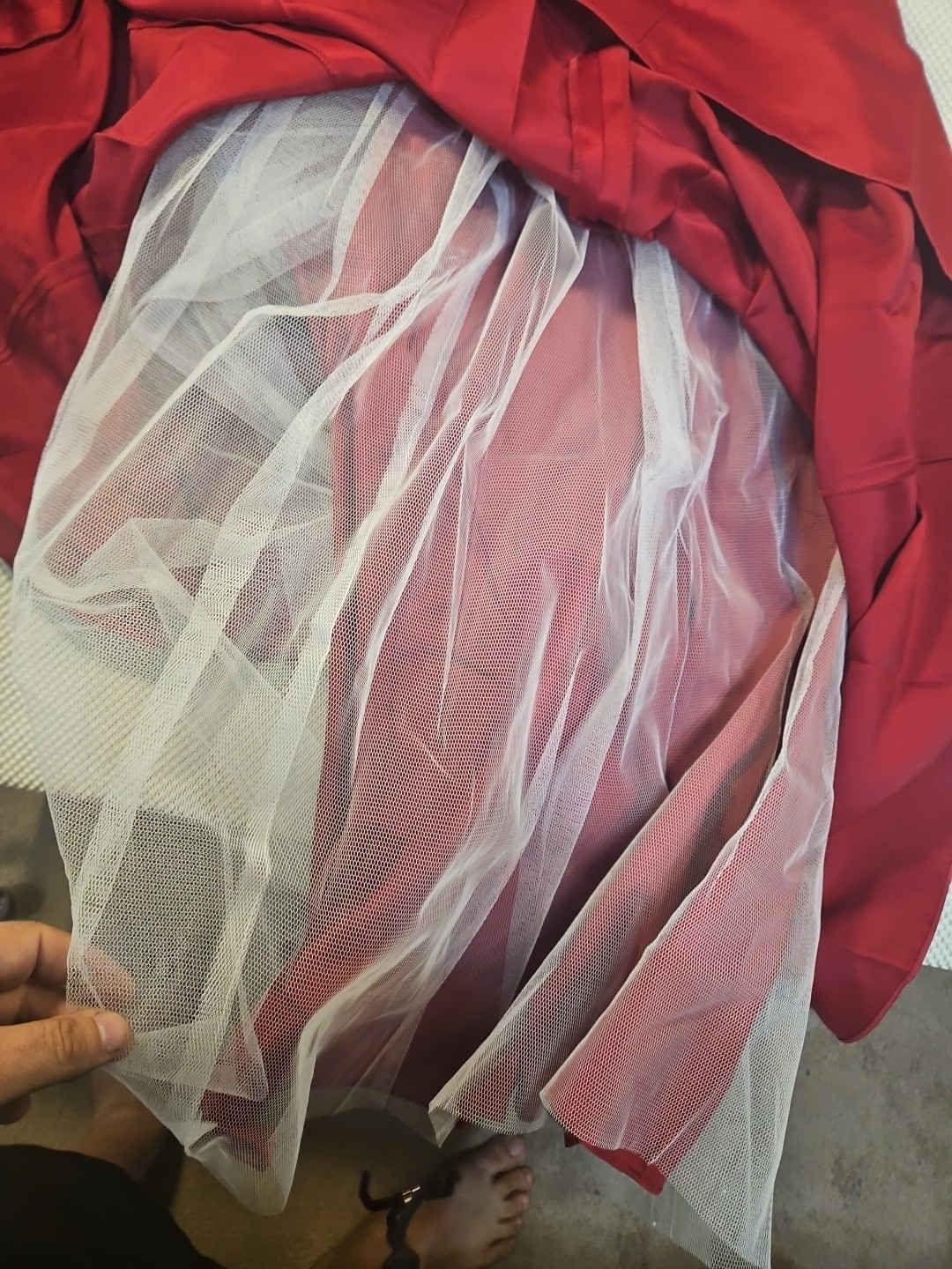 Cherish Apparel womens red satin formal dress size 16 Polyester