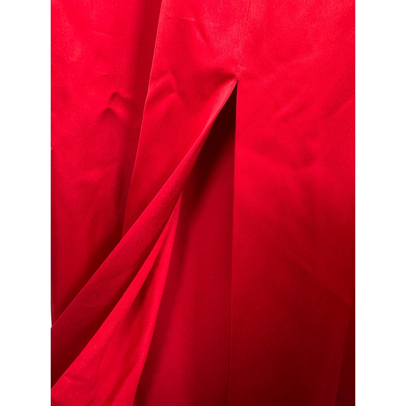 Lauren Ralph Lauren Pleated Satin Charmeuse Halter Gown red cocktail sz 6P