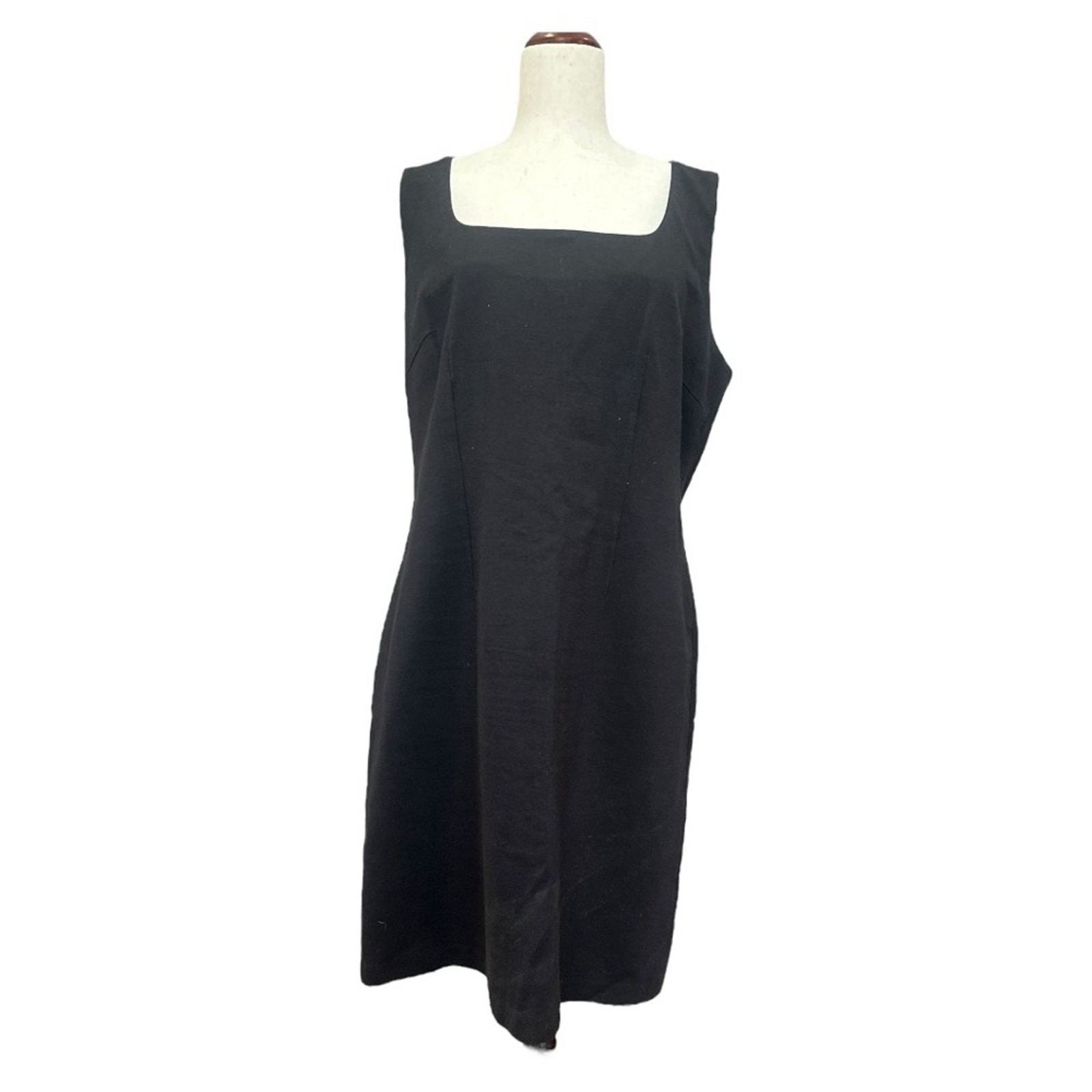 Isabella Bird Elegant Black Sleeveless Sheath Dress – Large