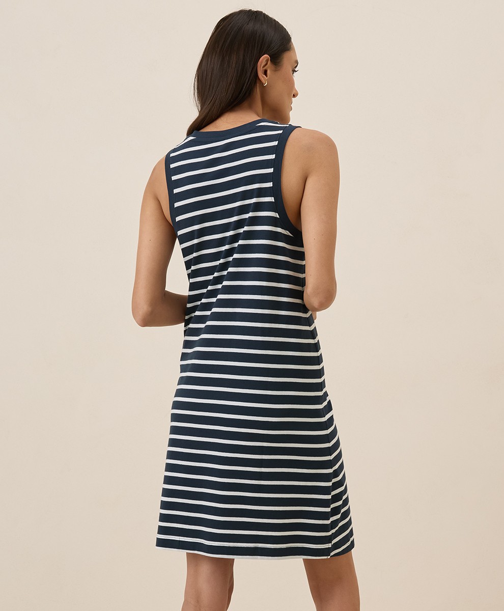Pact Dresses Skirts Women’S Softspun A-Line Tank Dress X-Large Monterey Stripe