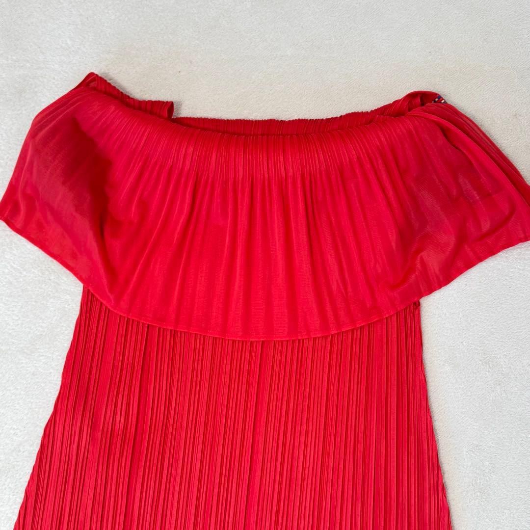 Used Very beautiful item✨PLEATS PLEASE Pleats long dress red variant