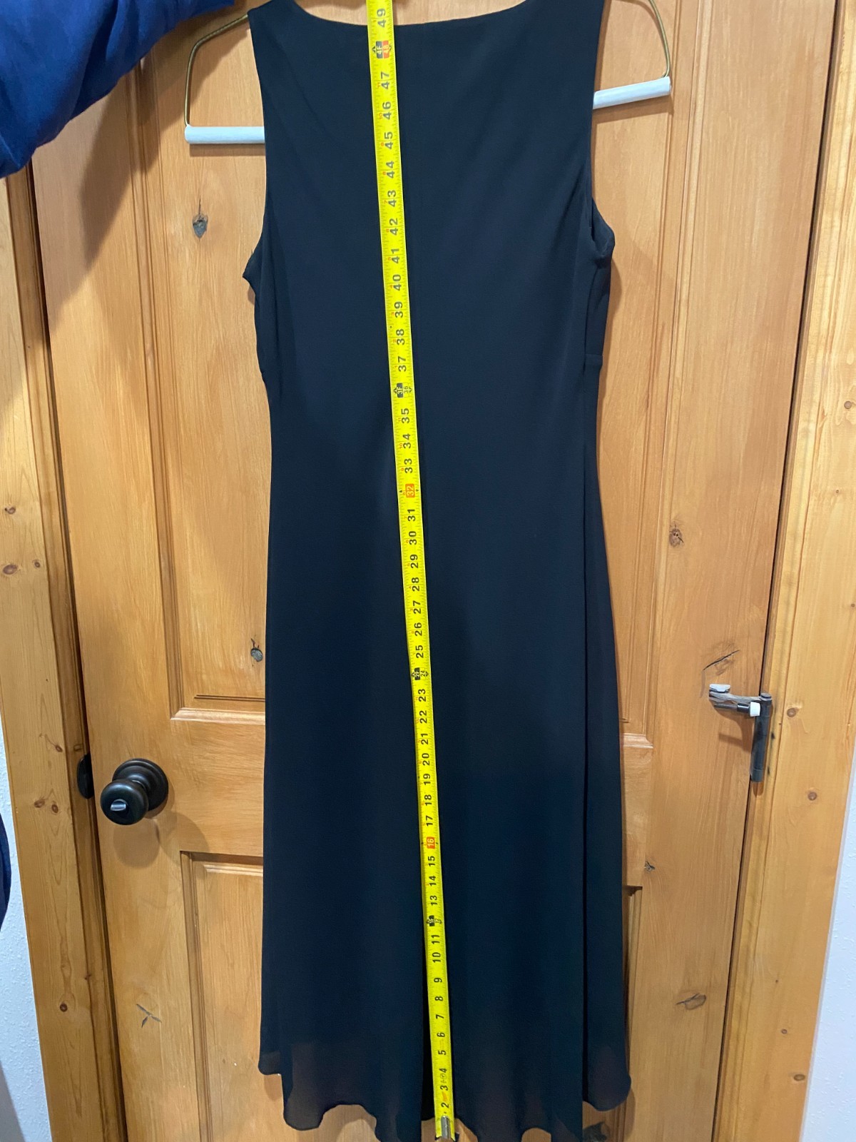 Connected Apparel Black High-Low Sleeveless Self-Lined Dress – Size 8