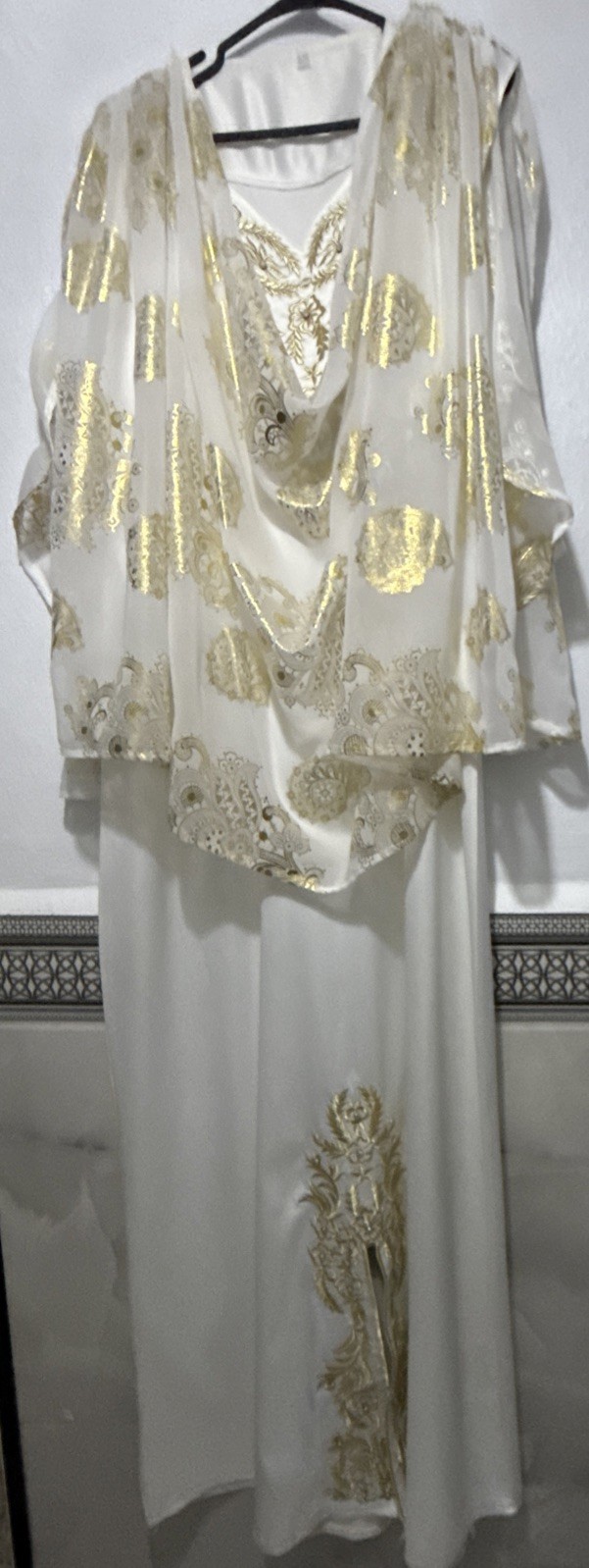Algerian🇩🇿Satin Chaoui Dress Size XL Premium Quality Hand embroidery