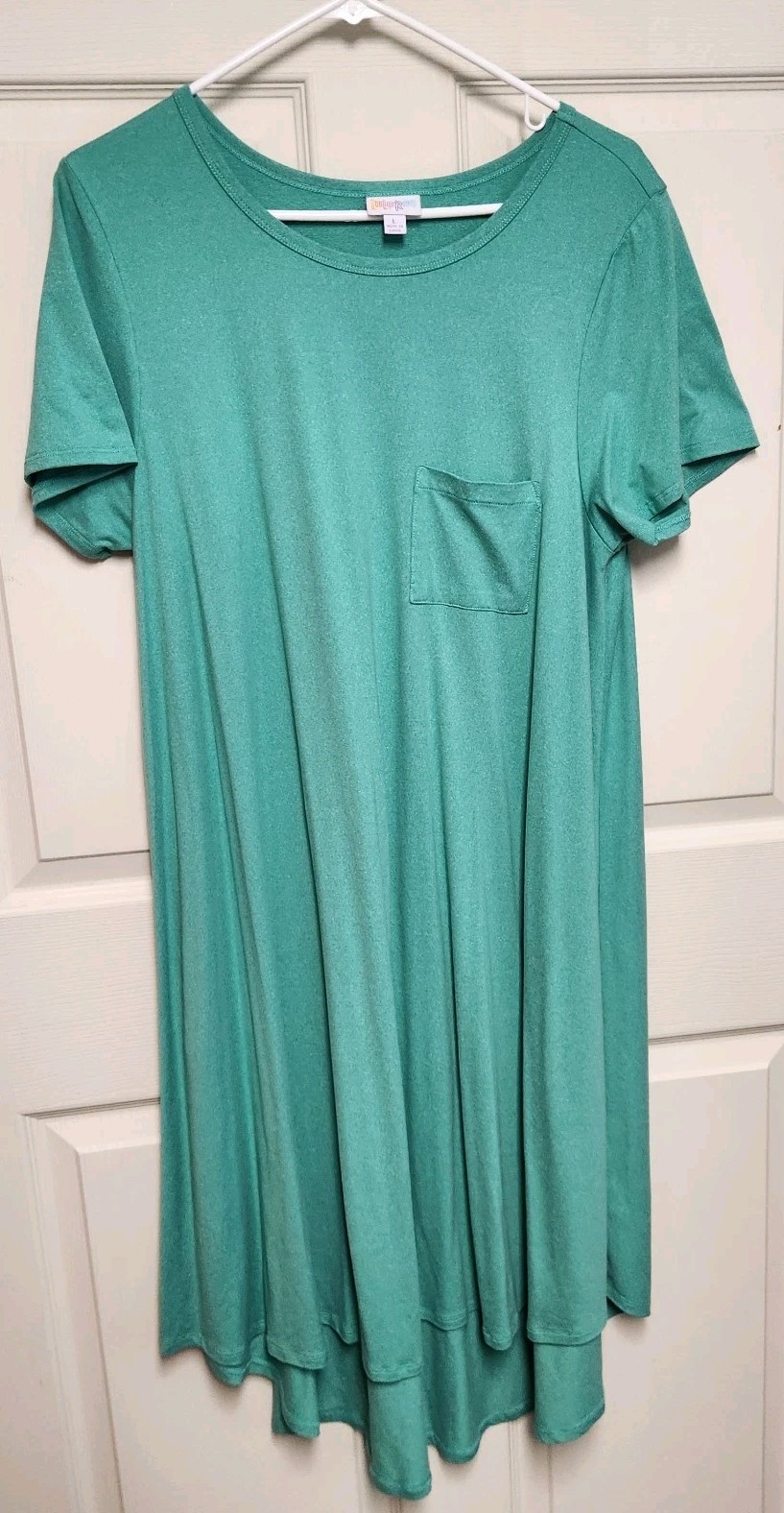 Lularoe Carly Dress Size Large Solid Pattern