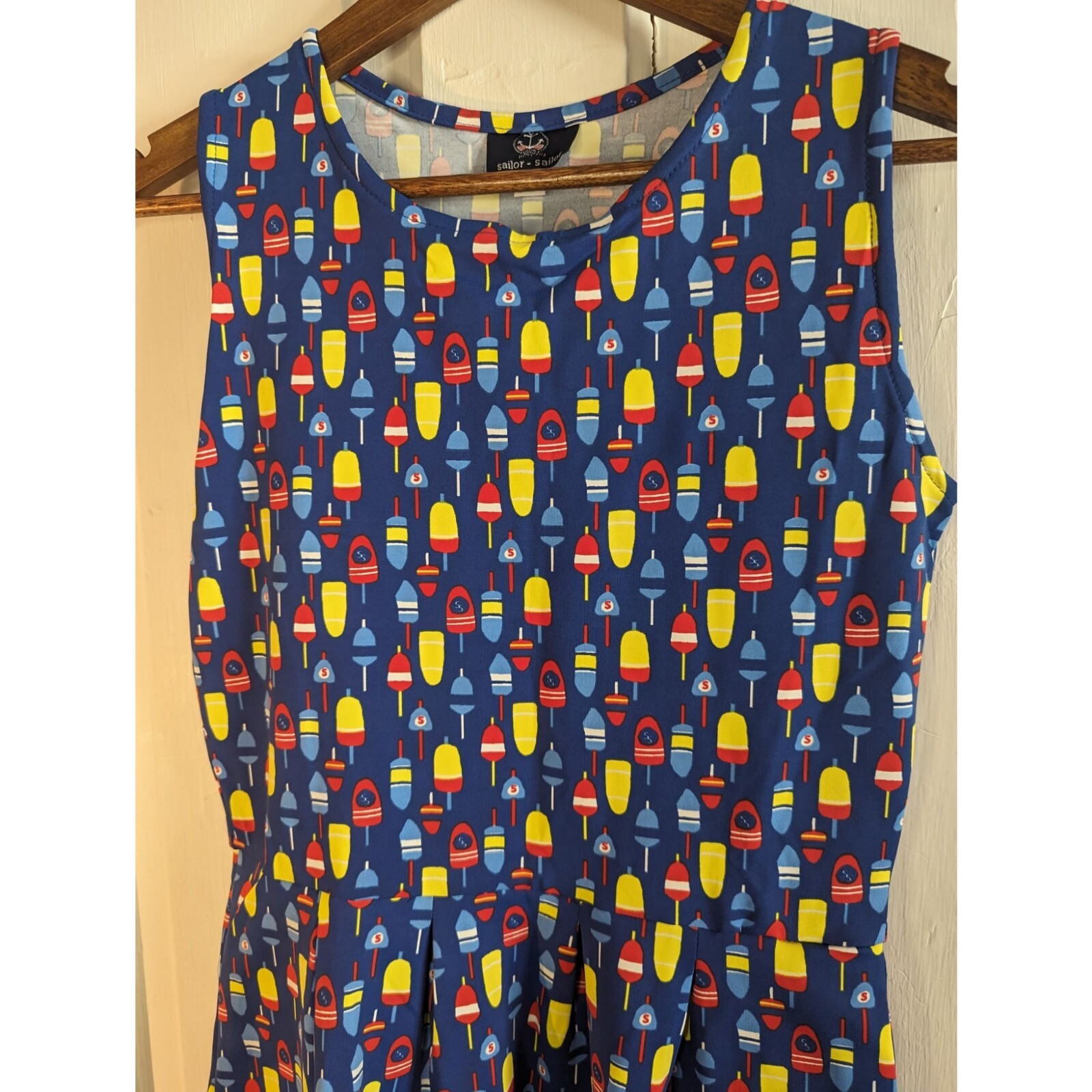 Sailor Sailor Novelty Print Nautical Themed Buoys UPF 50+ Women’s Dress Sz XS