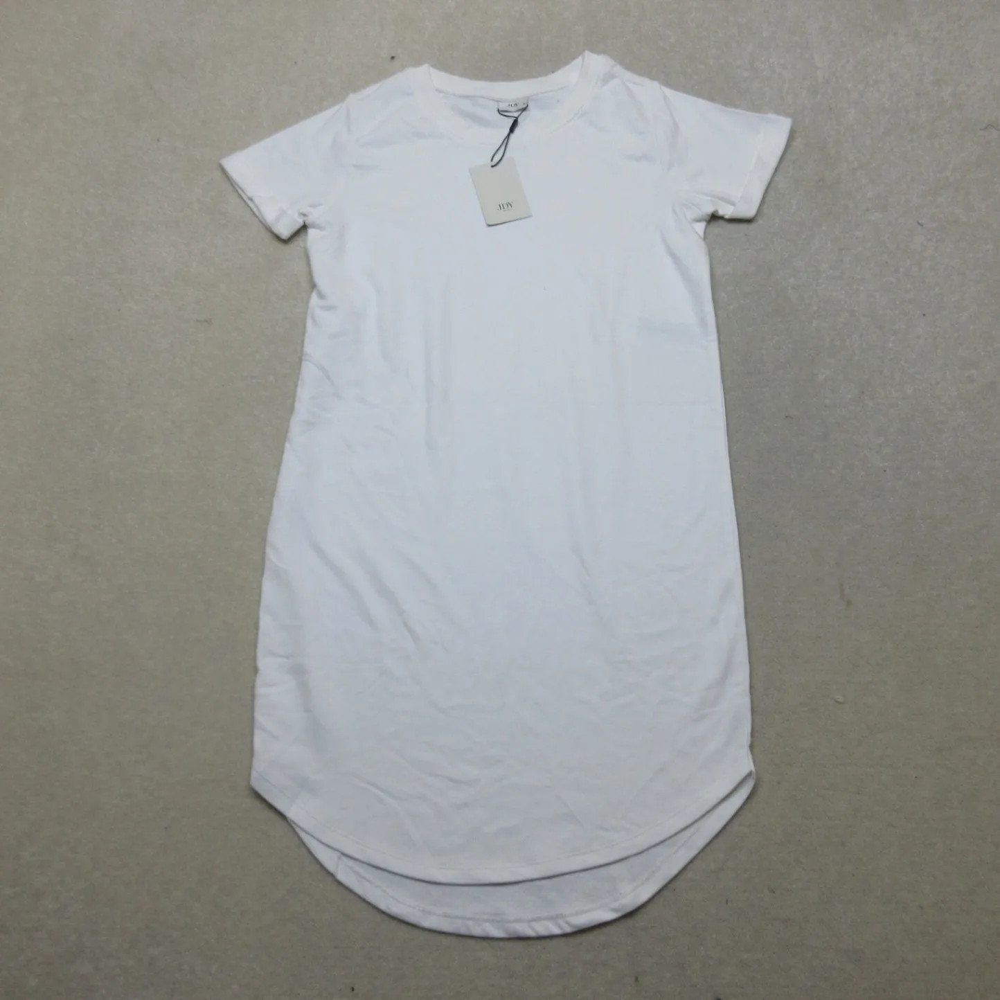 Jdy Dress White Short Sleeve T-Shirt Dress Style Jdyviy S/S Jrs Noos Size M