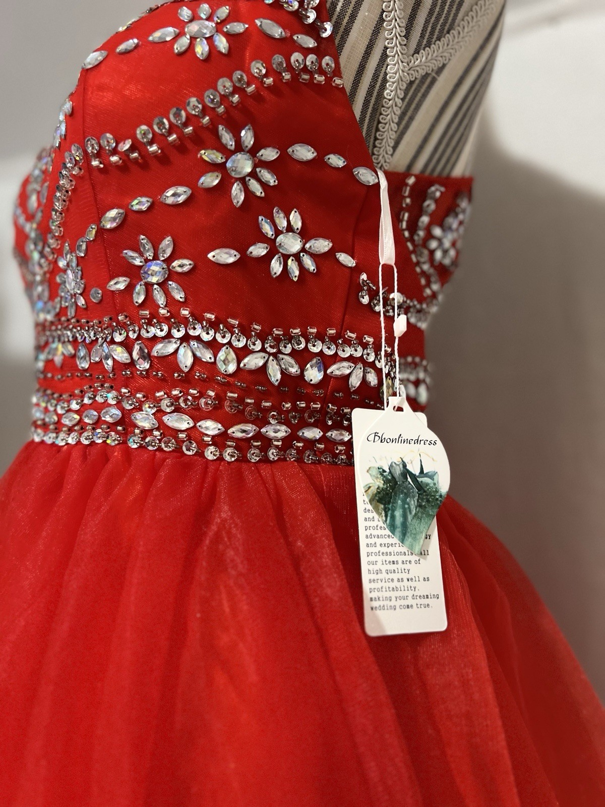 Prom Princes Party Rhinestones Mini Dress Sz S 4 Cocktail Babydoll NWT Gala #3