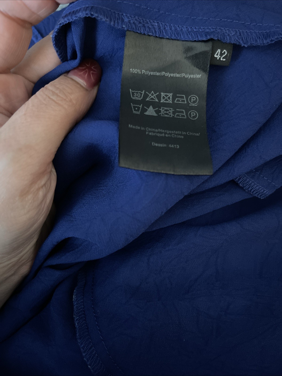 Baum und Pferdgarten Agamora Midi Slip Dress Bellwether Blue EU 42 Cowl Neck