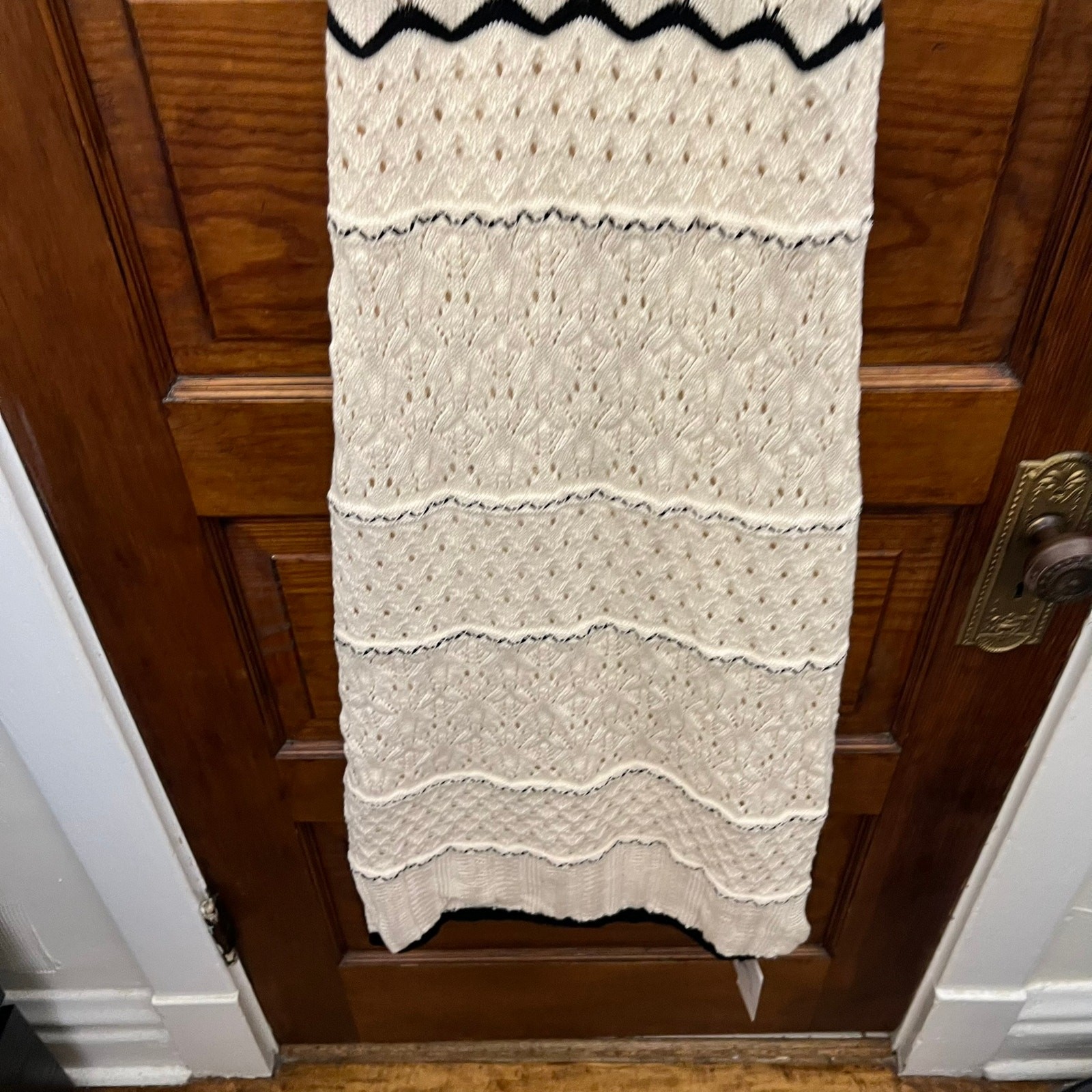 Commense Paros Crochet Eyelet See Through Midi Dress sz XS NWT’s Off White