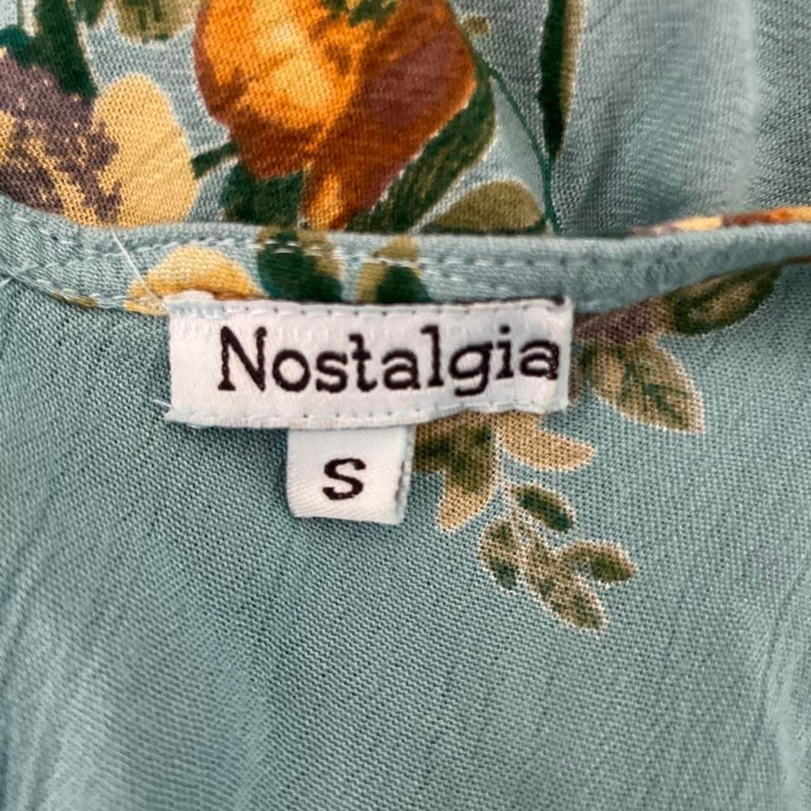 Nostalgia Floral Asymmetrical Lace Trim Dress Womens S Boho Cottagecore