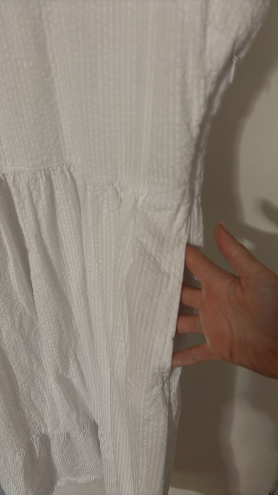Vineyard Vines For Target White Seersucker Midi Dress Size Small