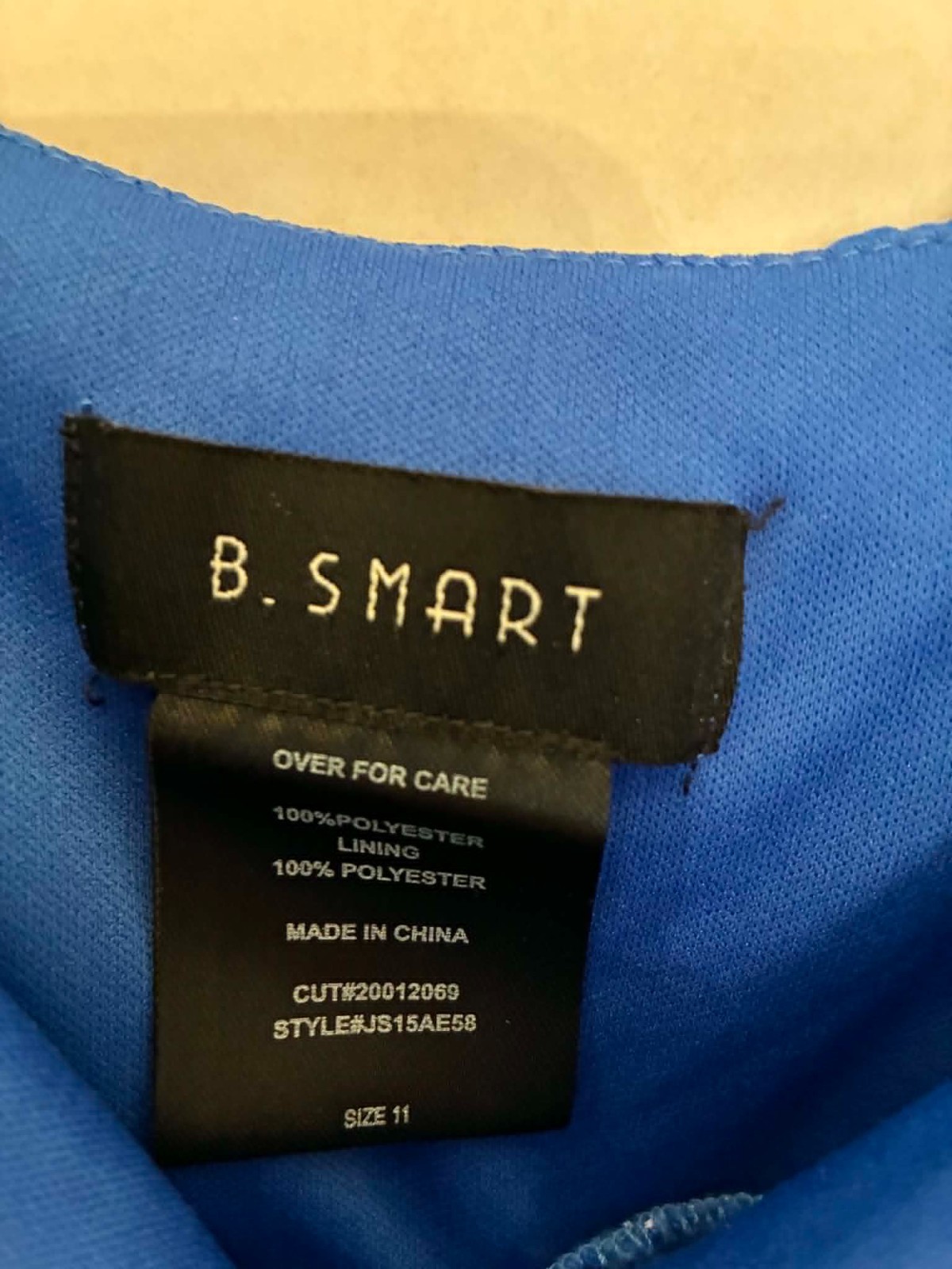 B. Smart Royal Blue Floral Smocked Tiered Mini Dress Size 11 NWT