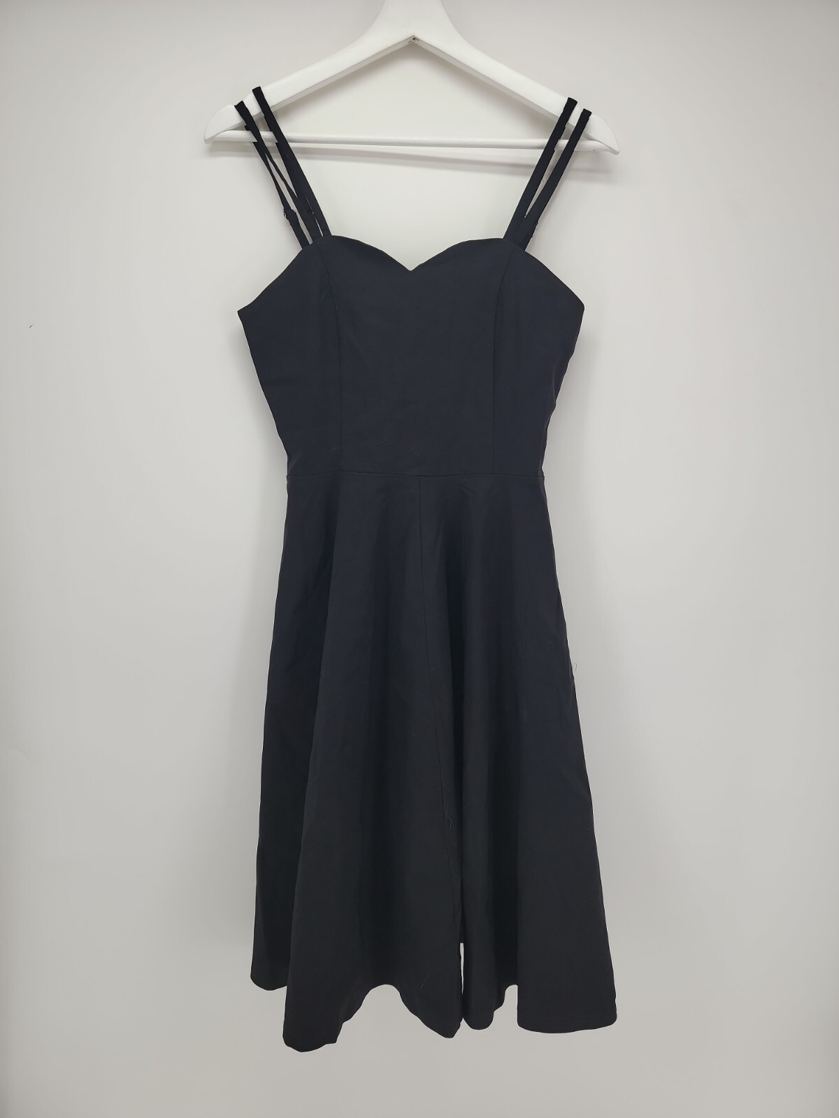 Womens Gown Town Plain Black Dress Size S