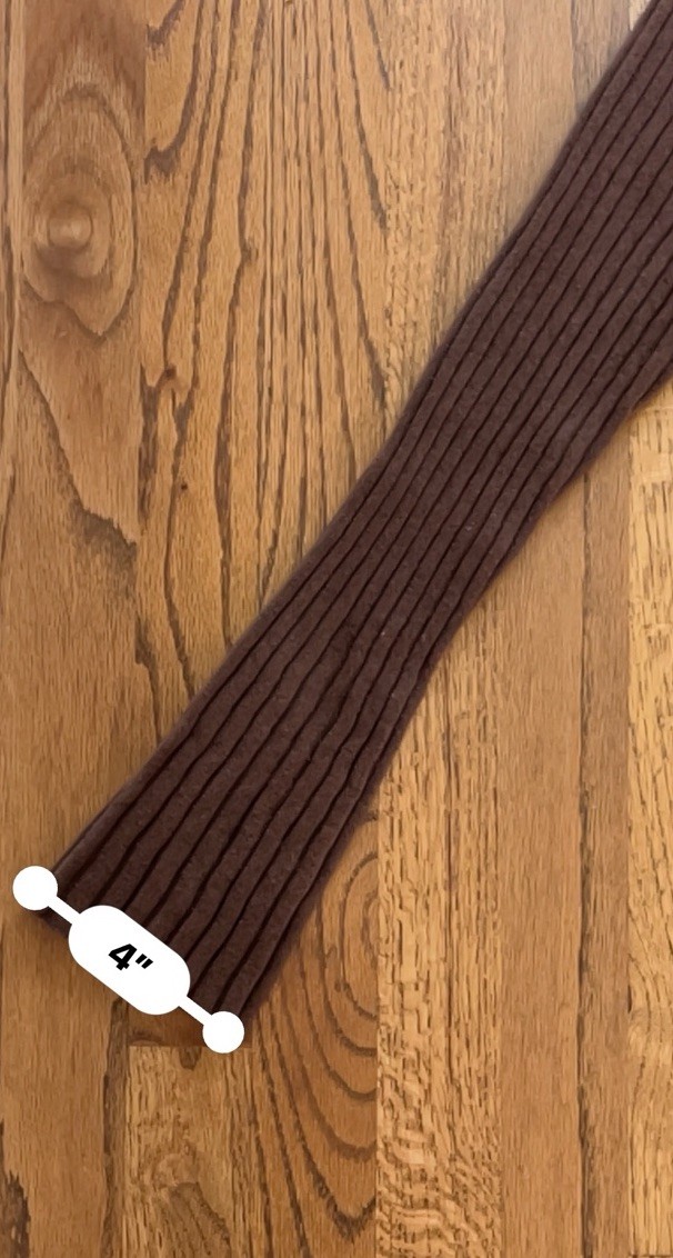 The Drop Brown Ribbed Knit Midi Sweater Dress Long Sleeve Women’s Large