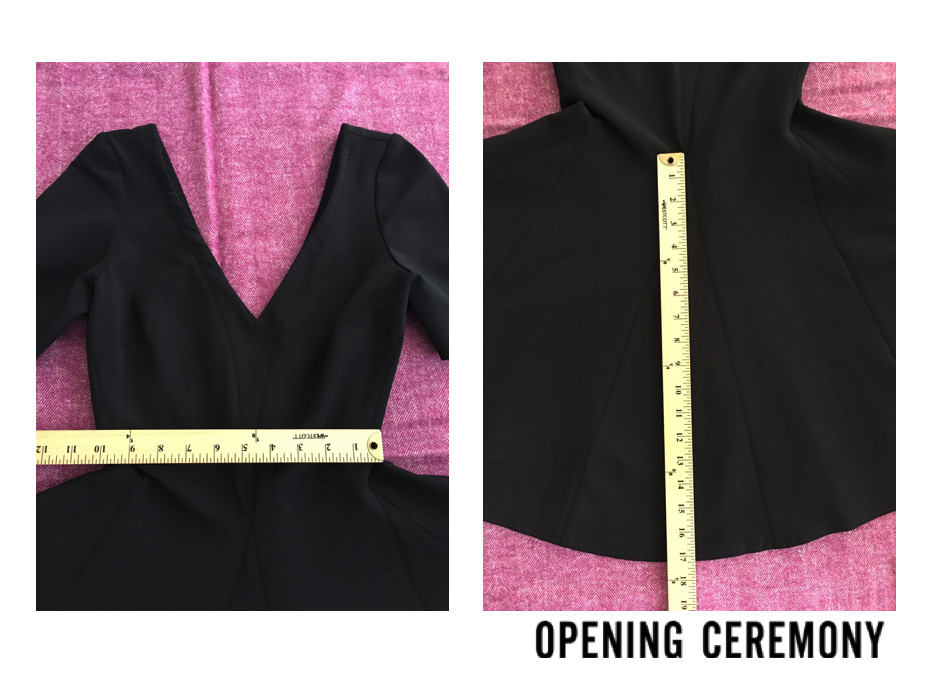Opening Ceremony Fit & Flare Black Dress XS