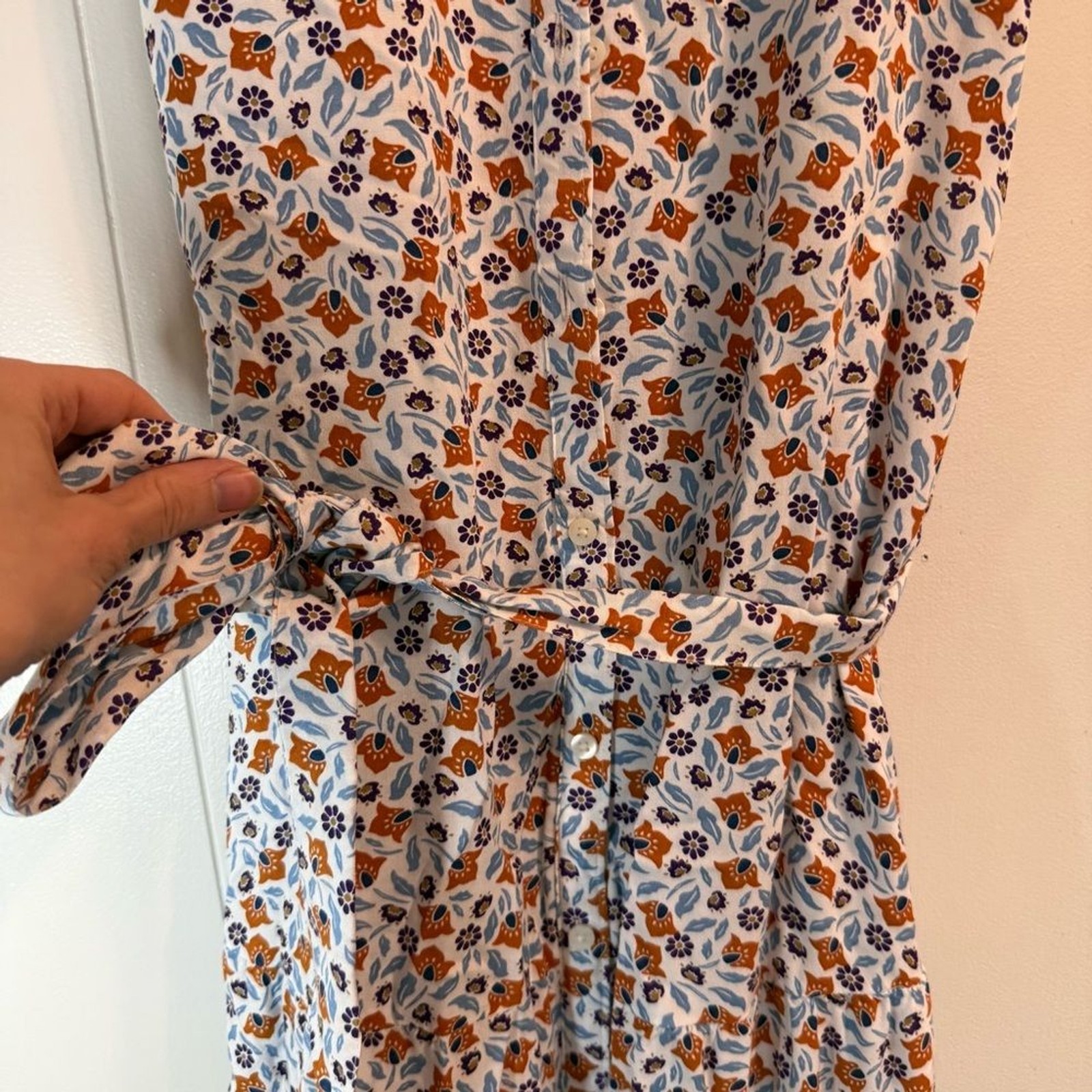 Croft & Barrow Floral Cottagecore Midi Tiered Dress Womans Size Small