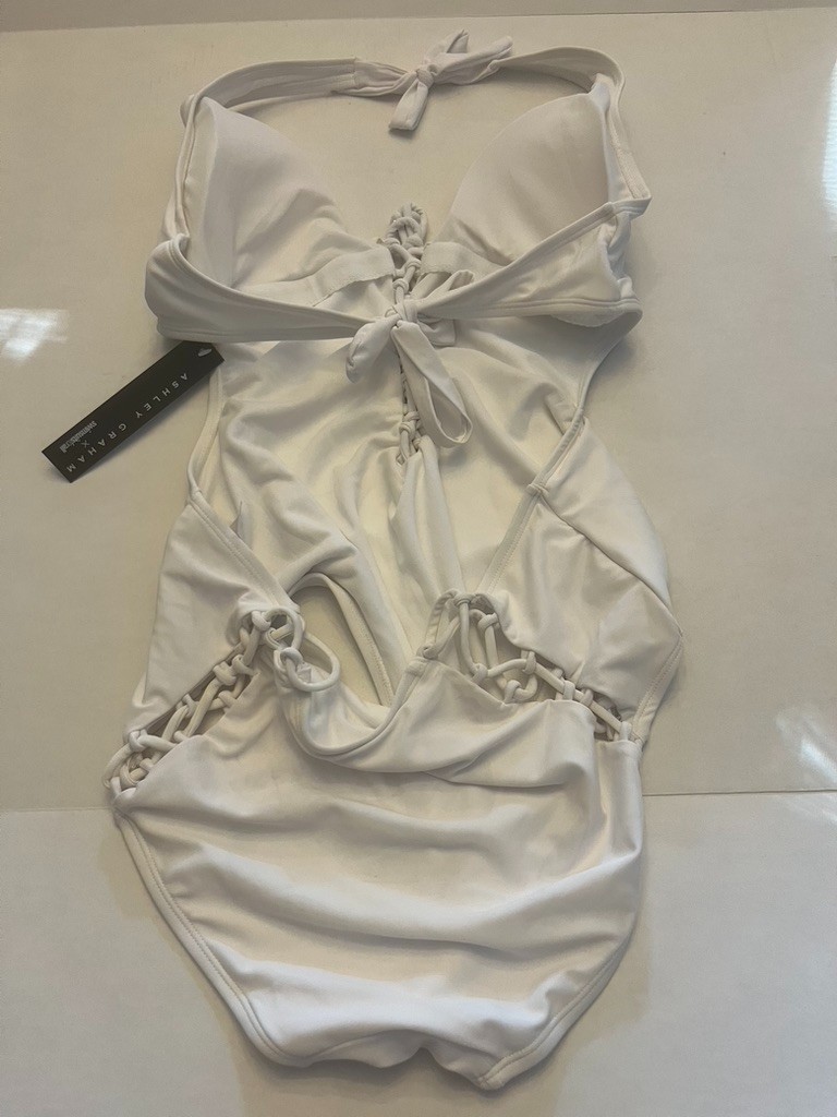 Ashley Graham Swimsuit White Size 16 See Picture for Details