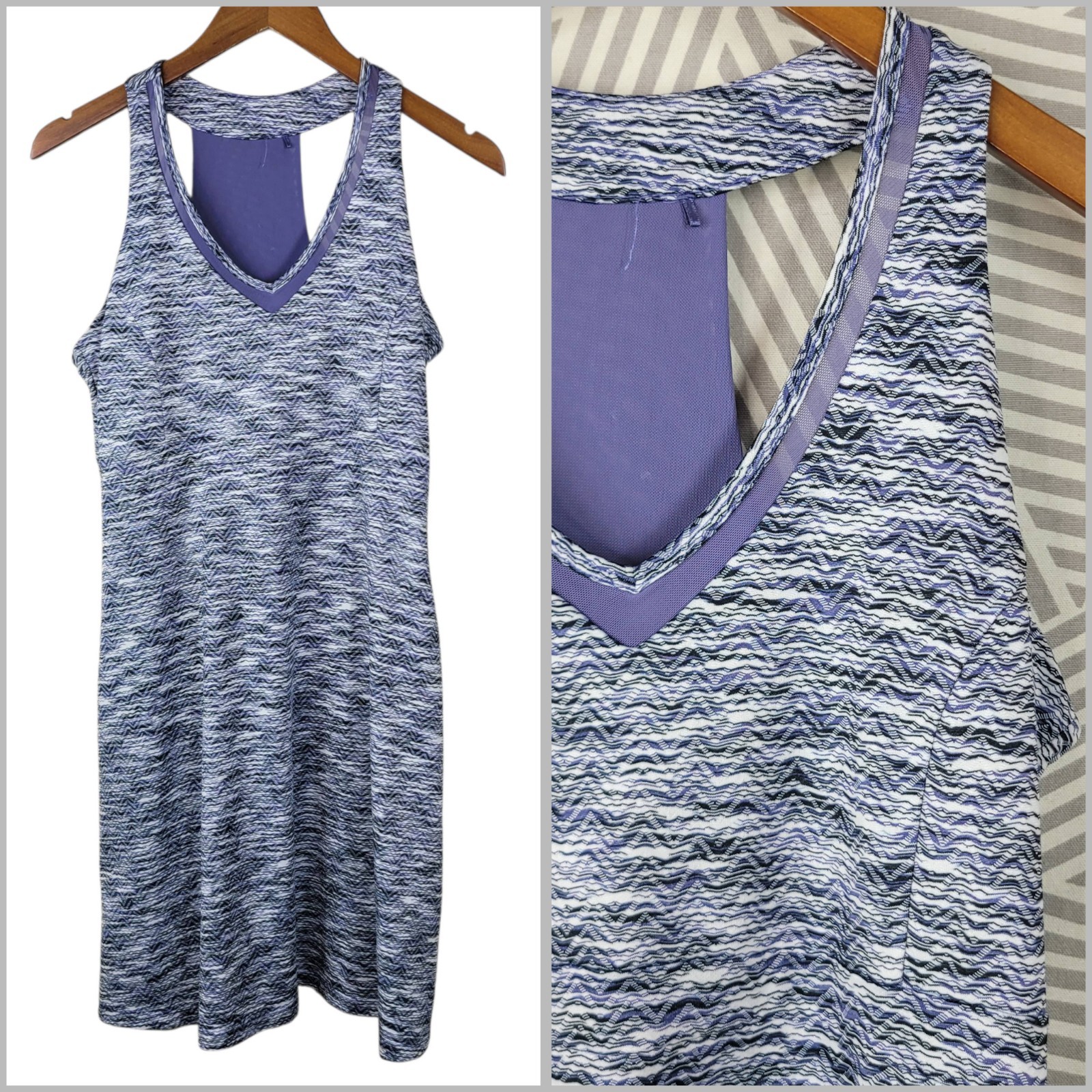 MPG Athletic Dress Medium Yoga tennis golf Athleasure Turquoise Purple Hiking