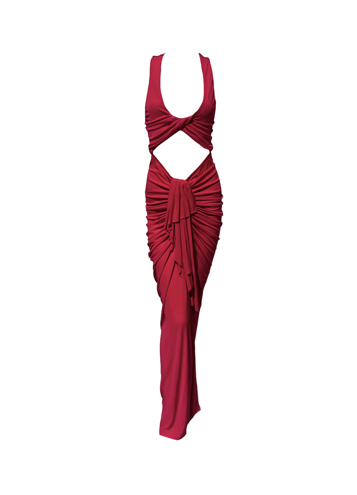 BNWT Christopher Esber Raspberry Vivenda Drape Front Dress – Size 6 US