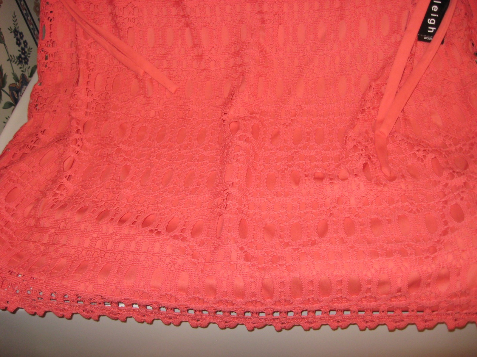 WOMENS DRESS SIZE 22W 1X 2X XL ORANGE EYELET SPRING/SUMMER WEDDING RET.$78.00