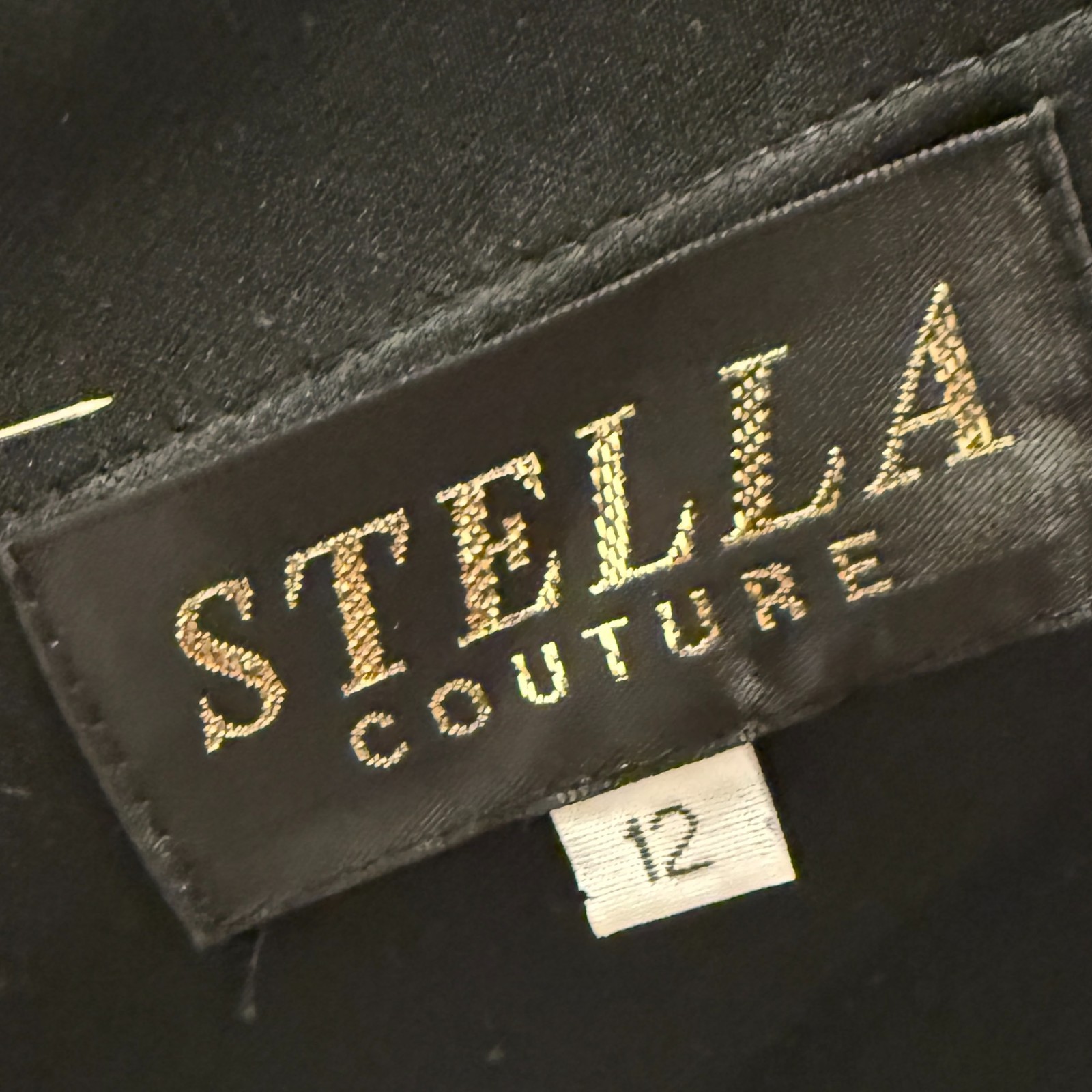 Stella Couture Black Teal Sequin Strapless Mermaid Gown Sweetheart Long Train