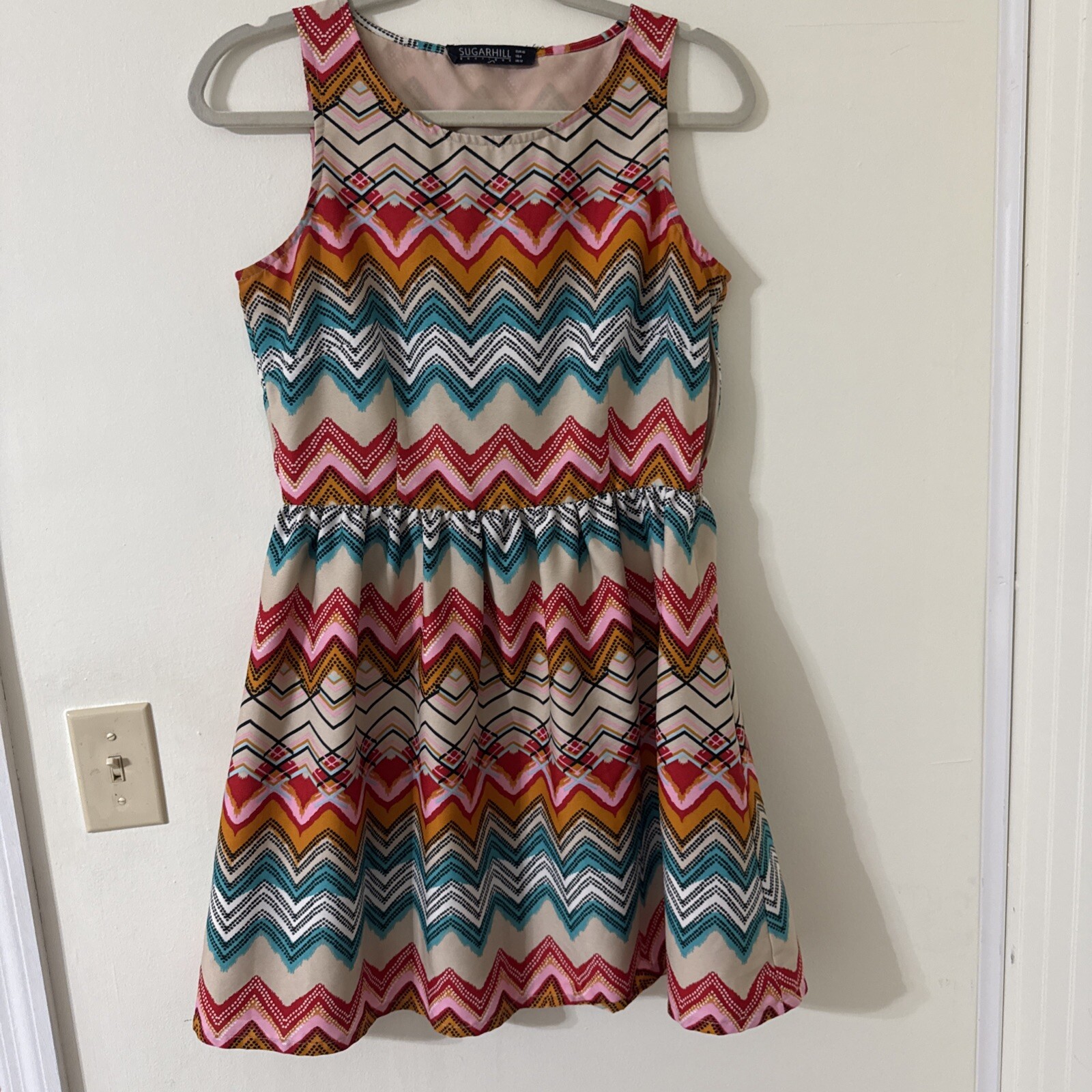 Sugar Hill Sleeveless Casual Dress Multicolor Women’s Size 8
