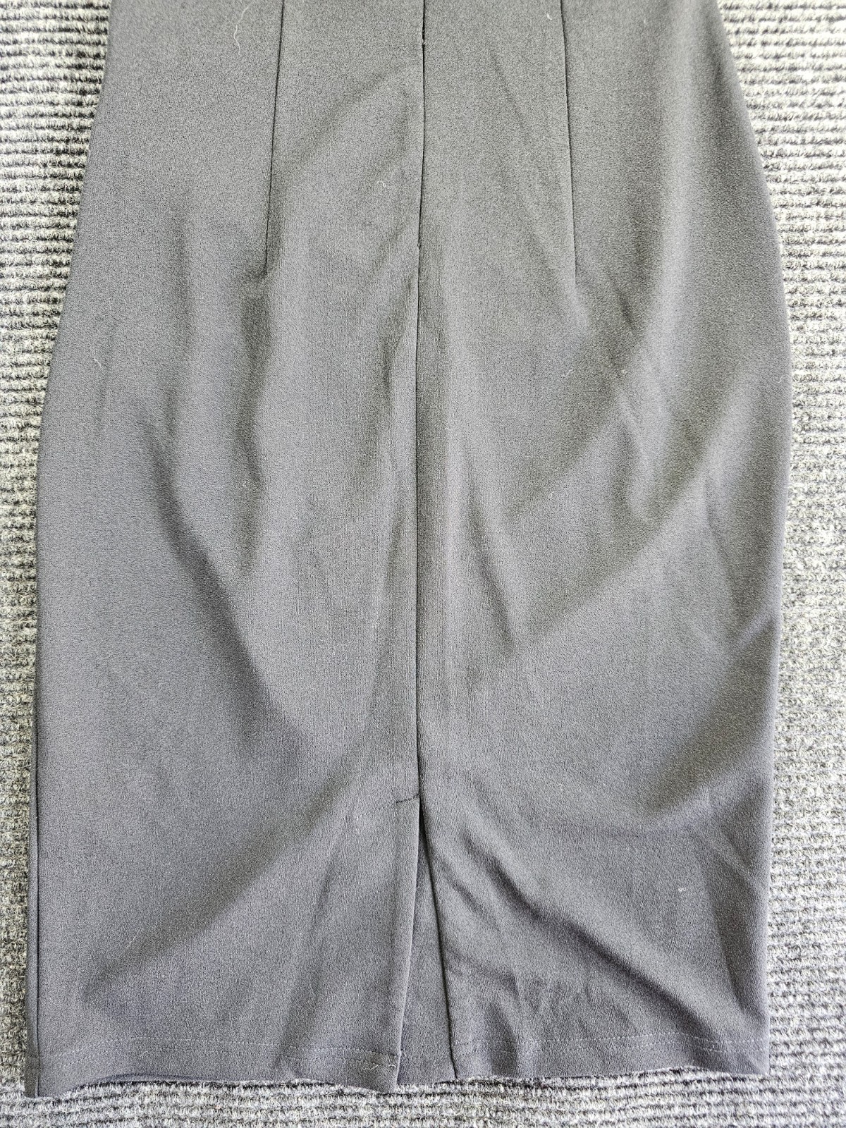 Miusol Sheath Dress Womens Small Black Stretch Sleeveless Slit Back Zip Cocktail