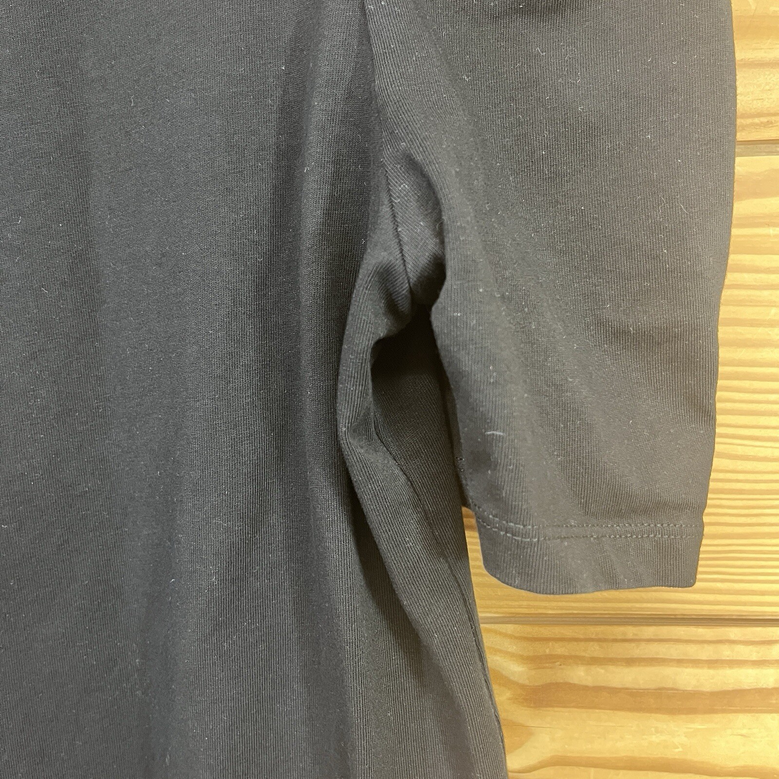 Pomander Place Dress XS Black Puffed Sleeve Shift T Shirt Stella Short B125