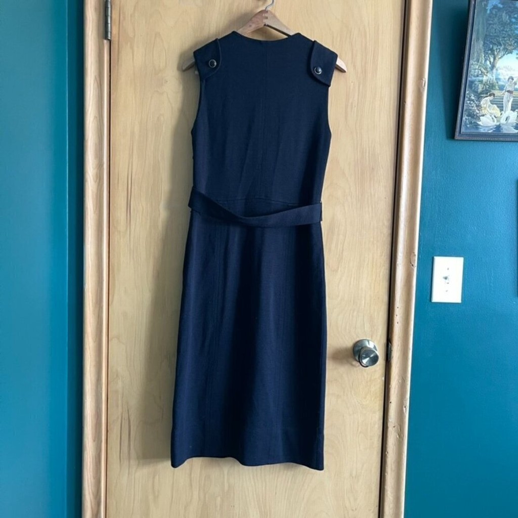 Tory Burch Declan Dress Wool Blend Black