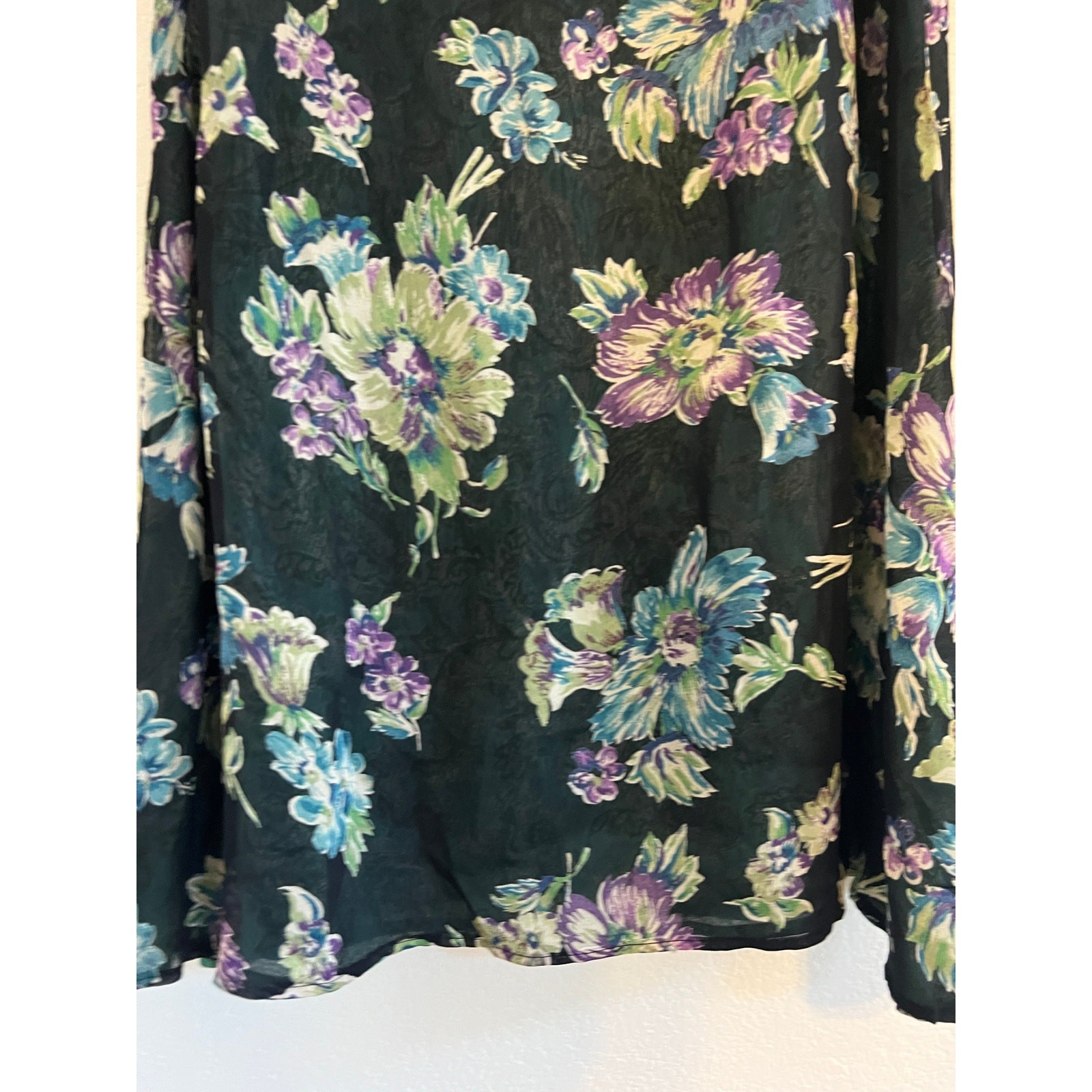 Sarah Arizona Reversible Floral Paisley Dress LRG Fairy Whimsigoth Fairy Grunge