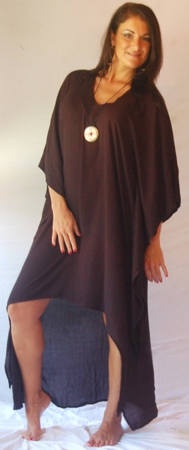 caftan lounge crinkle jacquard high low hem L XL OS 1X 2X 3X 4X 5X 6X PLUS SIZE