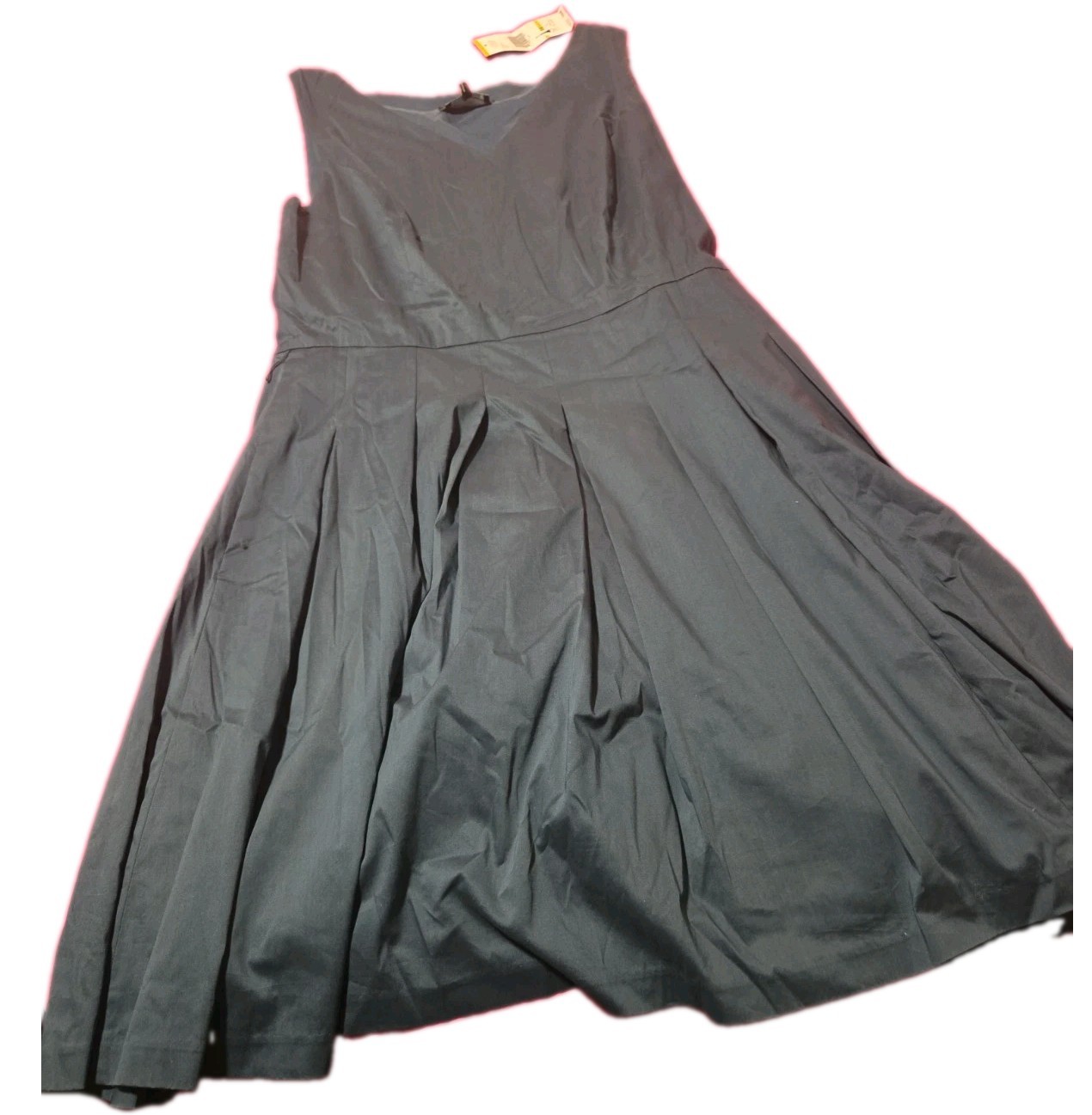 Jonea New York Collections Women Stretch Size 14 Side Zipper Pleated Dress