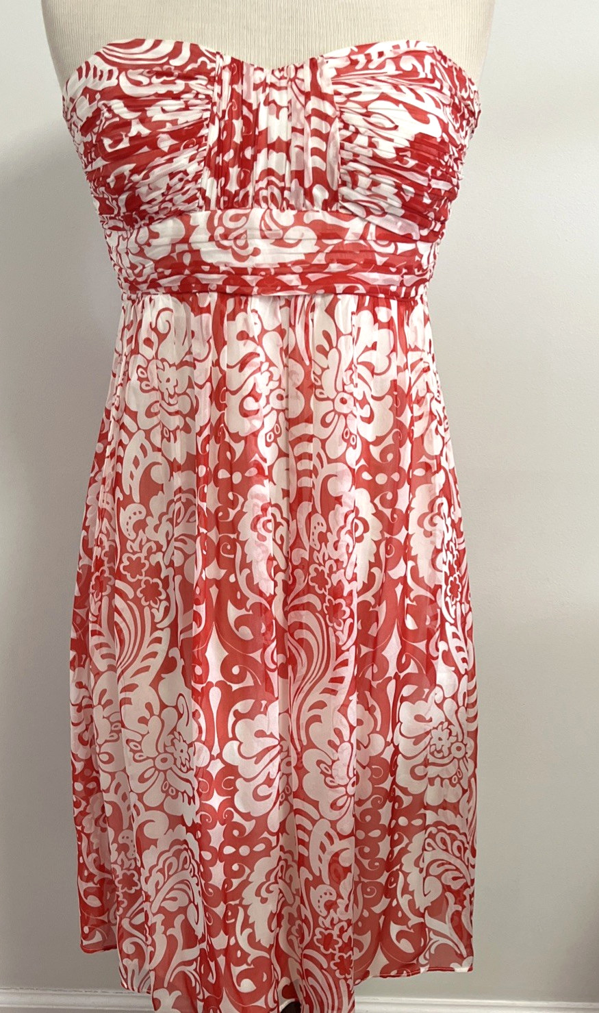 Shoshanna Silk Strapless Dress 10 NWT