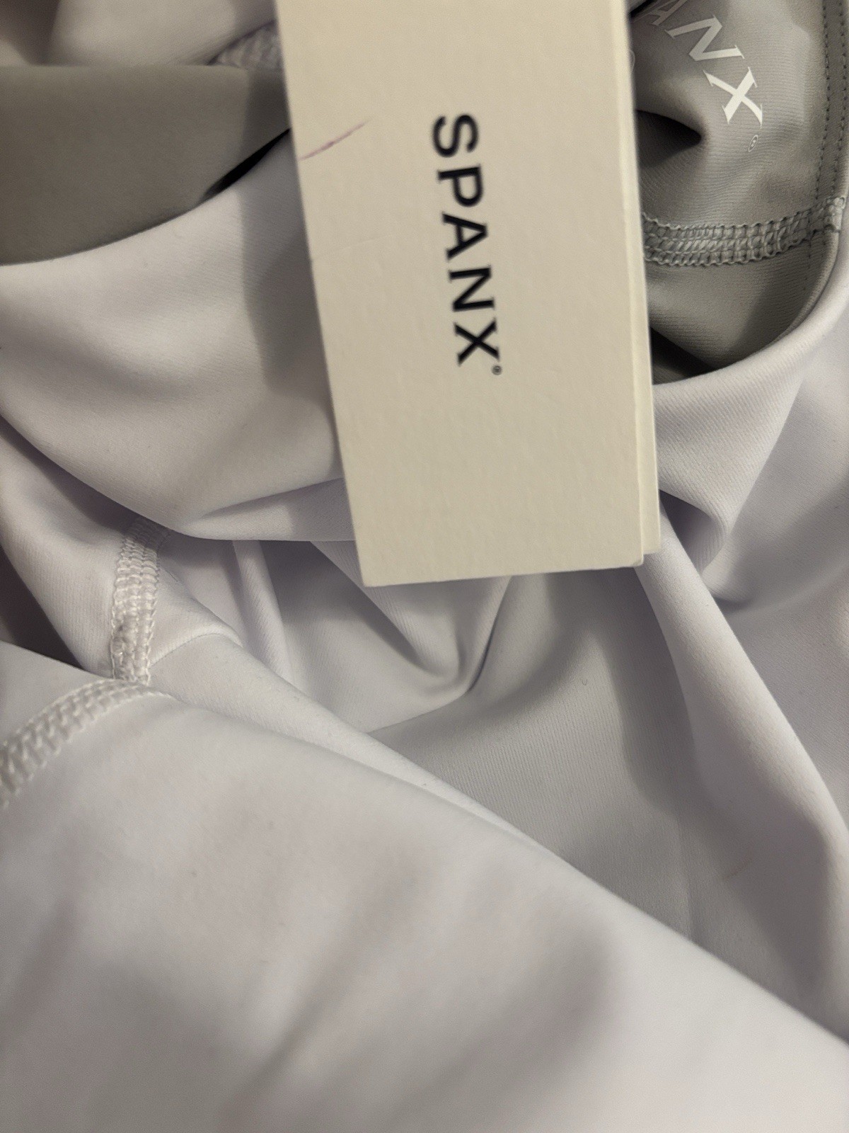 NWT Spanx Power Boost Exercise Dress in Vivid White Performance Wear Size Medium