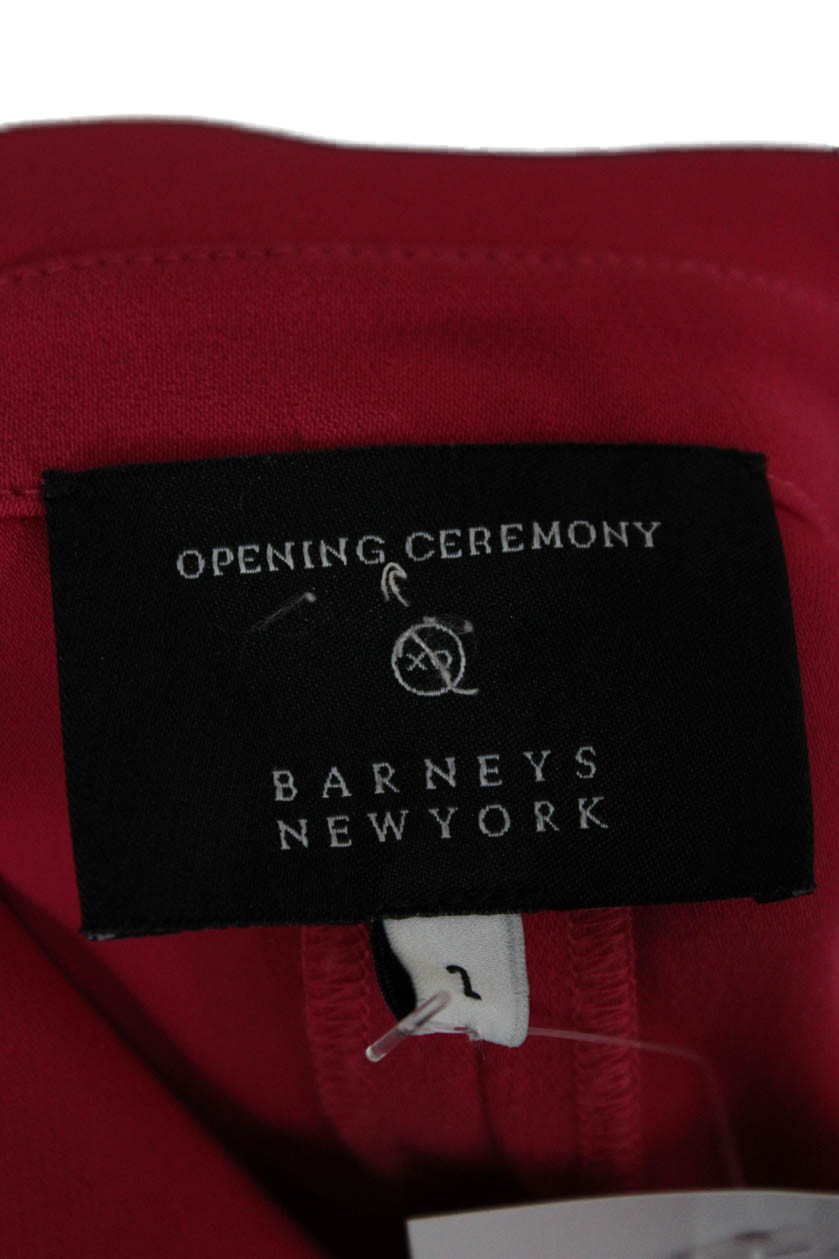 Opening Ceremony Women Fit & Flare Shirt Dress Red Size 2
