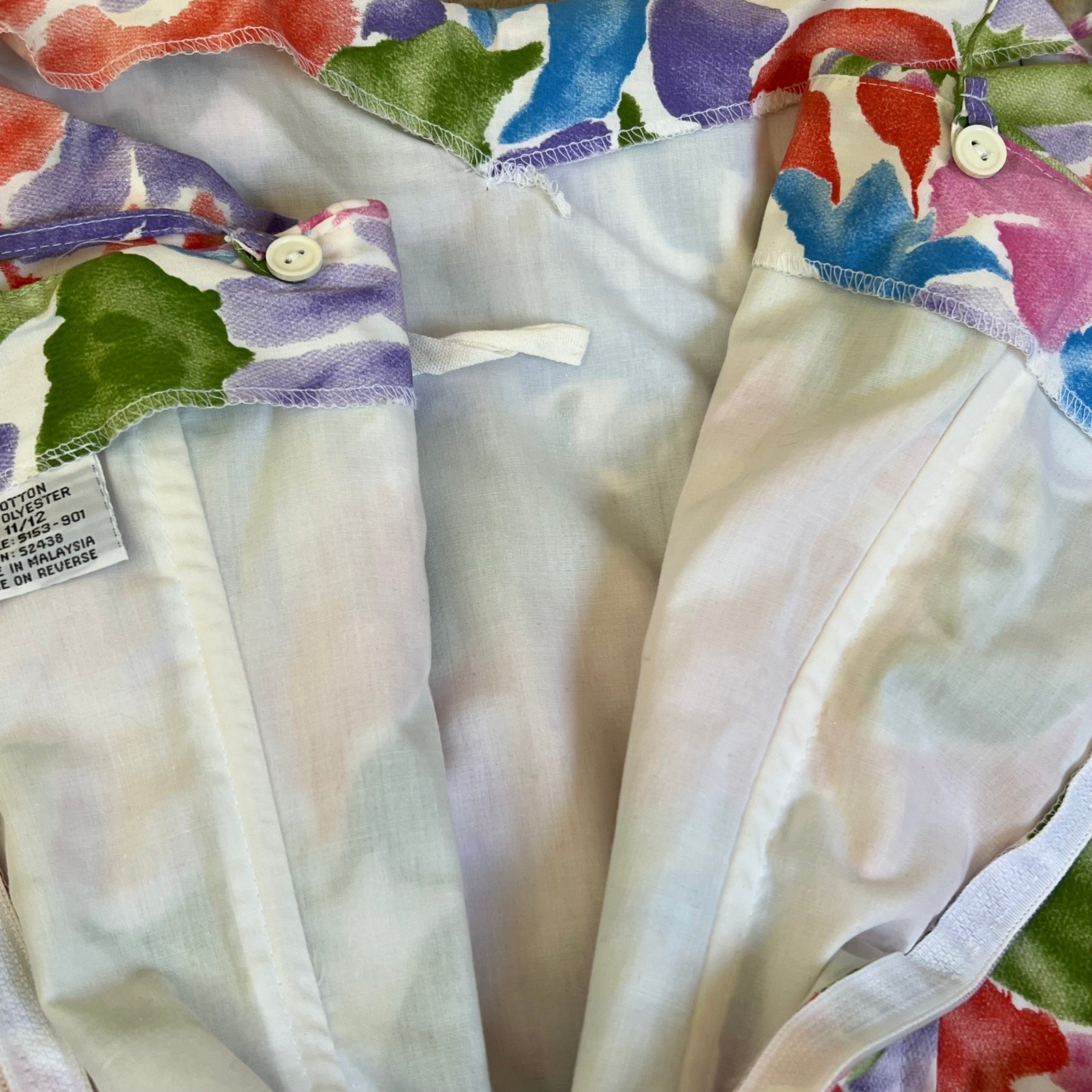 Vintage Womens Dress Medium Retro Cotton 80s does 50s Removable Strapless Cruise
