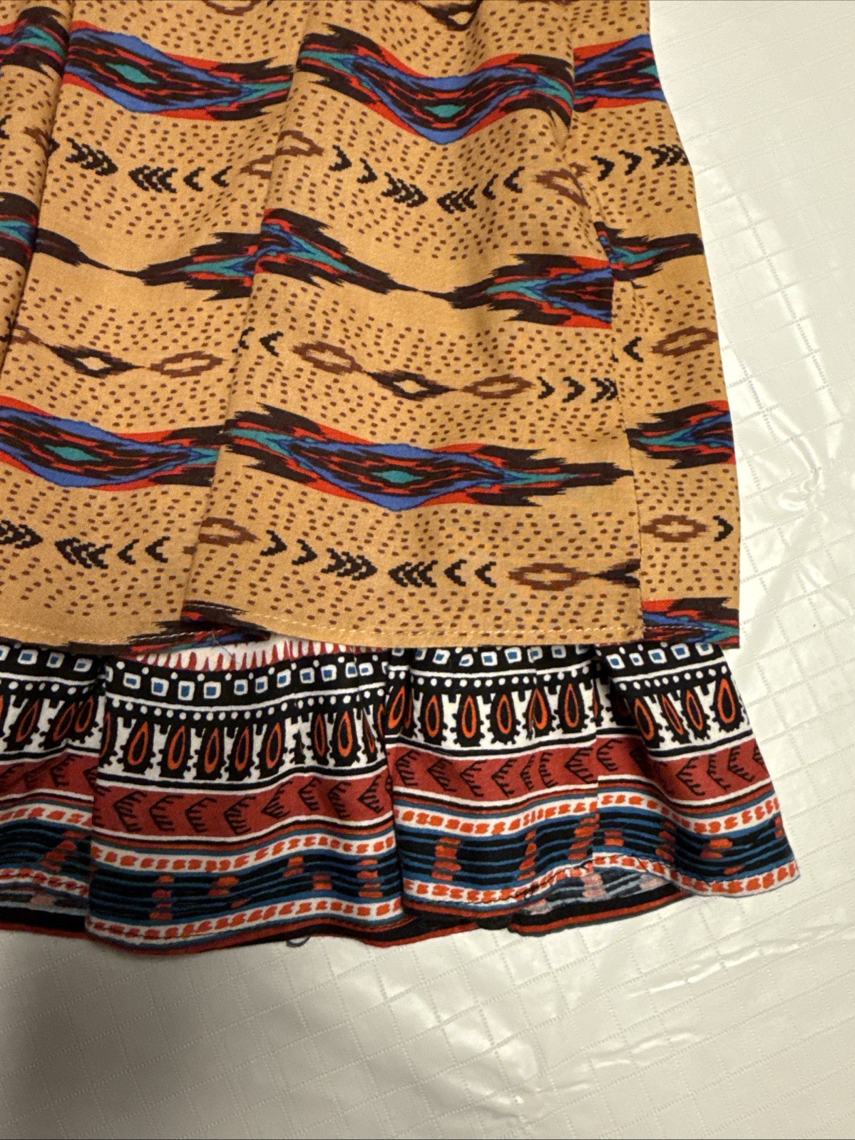 Freeway Vntg Boho Dress Side Zip Size S Style#8418A Pit To Pit 17.5”L 34”anthrop