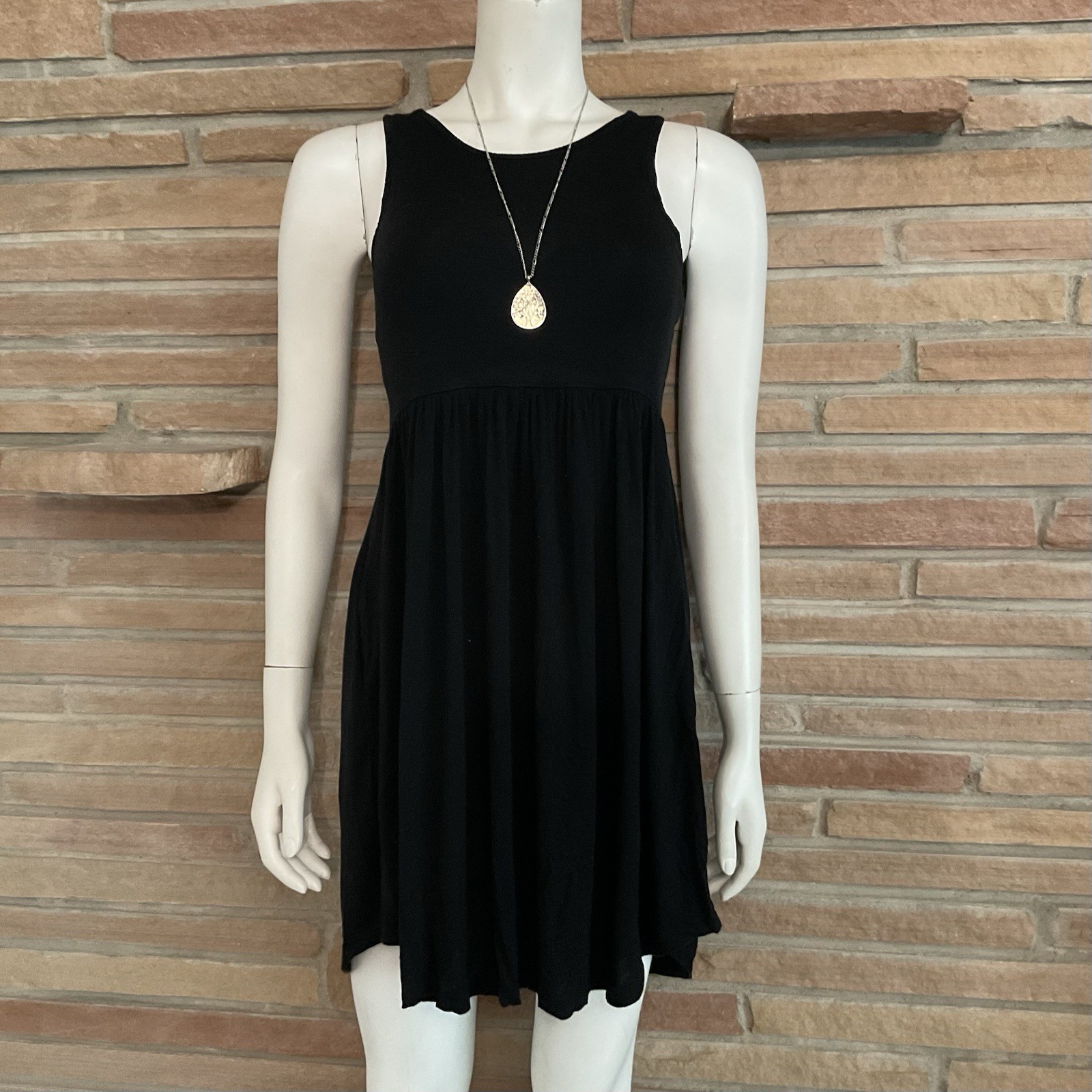 HiMONE Black Stretch Tank Dress XS
