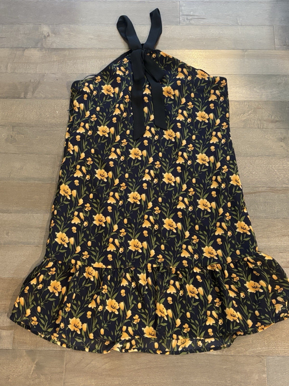 Sam Edelman Floral Halter Lightweight Lined Dress – Size 8